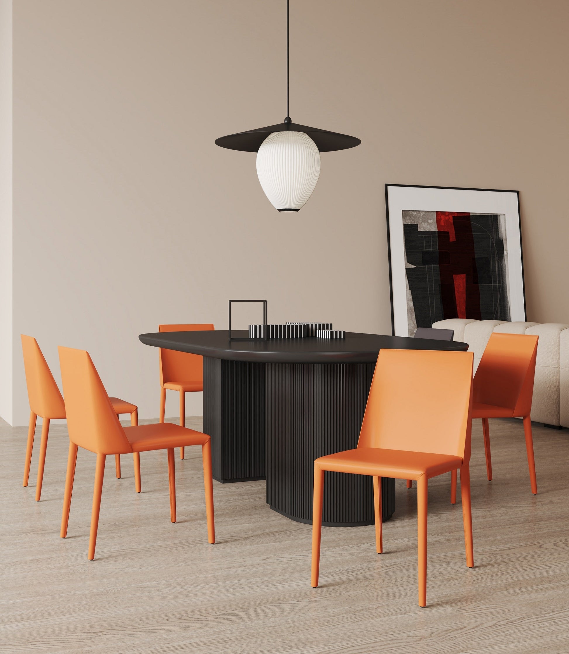 Paris Dining Chair in Coral (set of 4) - Ornate Home