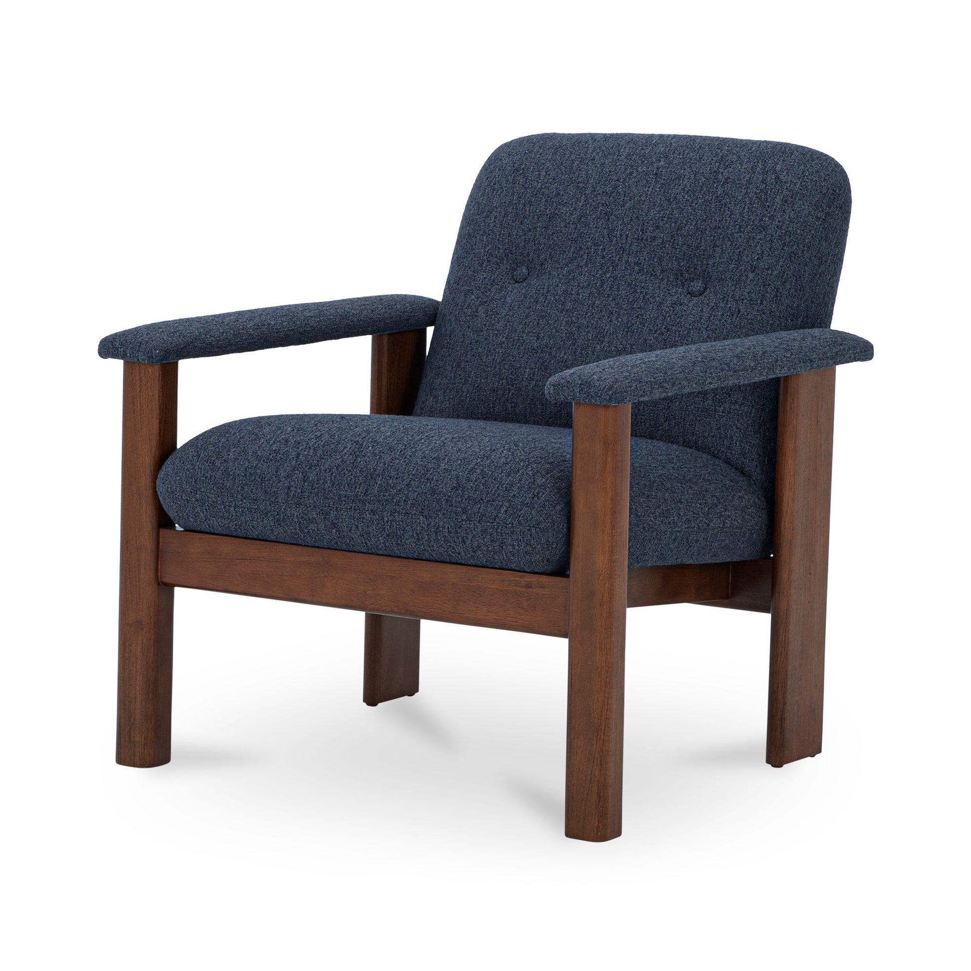 Parker Dark Blue Lounge Chair - Ornate Home