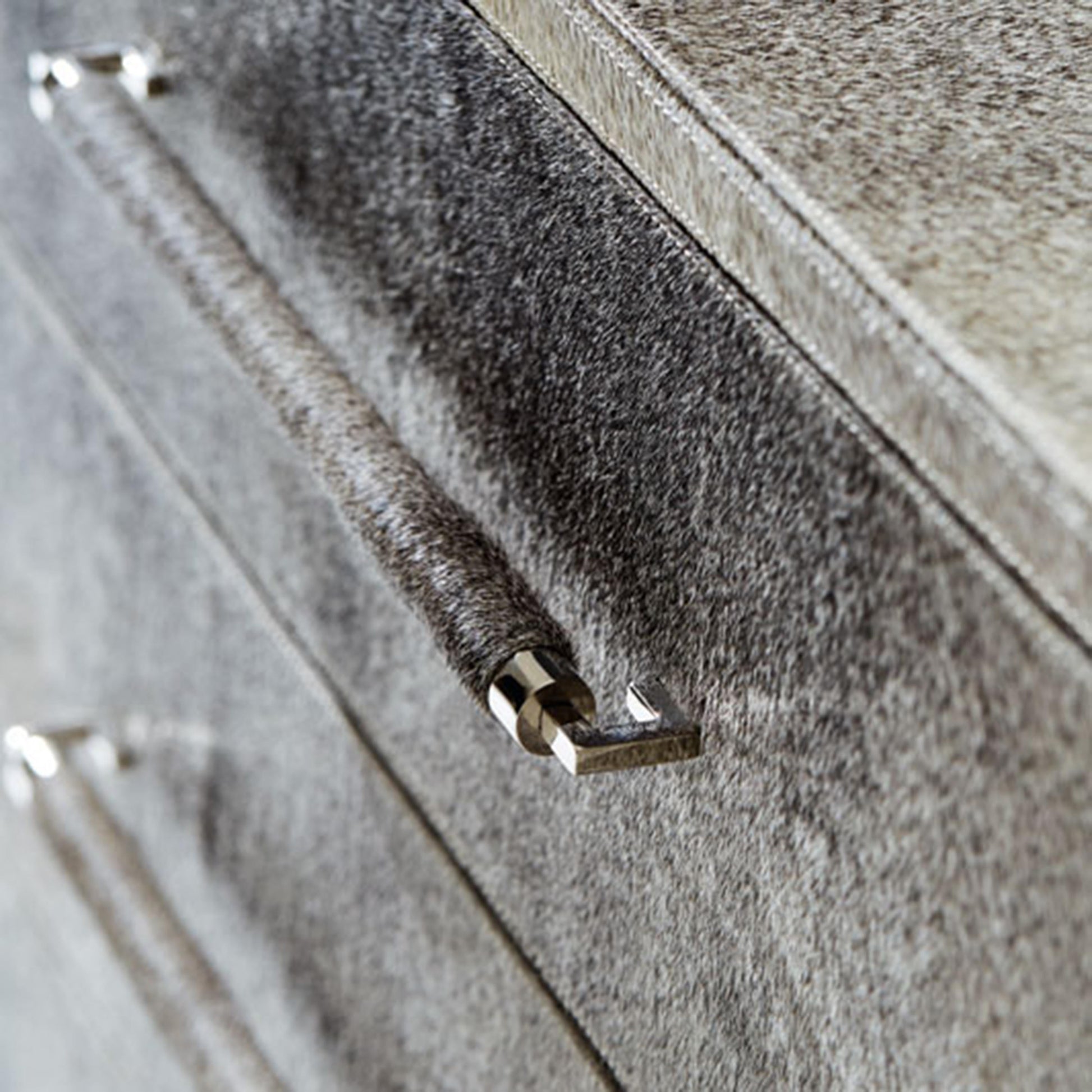 Parkin Grey Hair-on-Hide Drawer Chest - Ornate Home