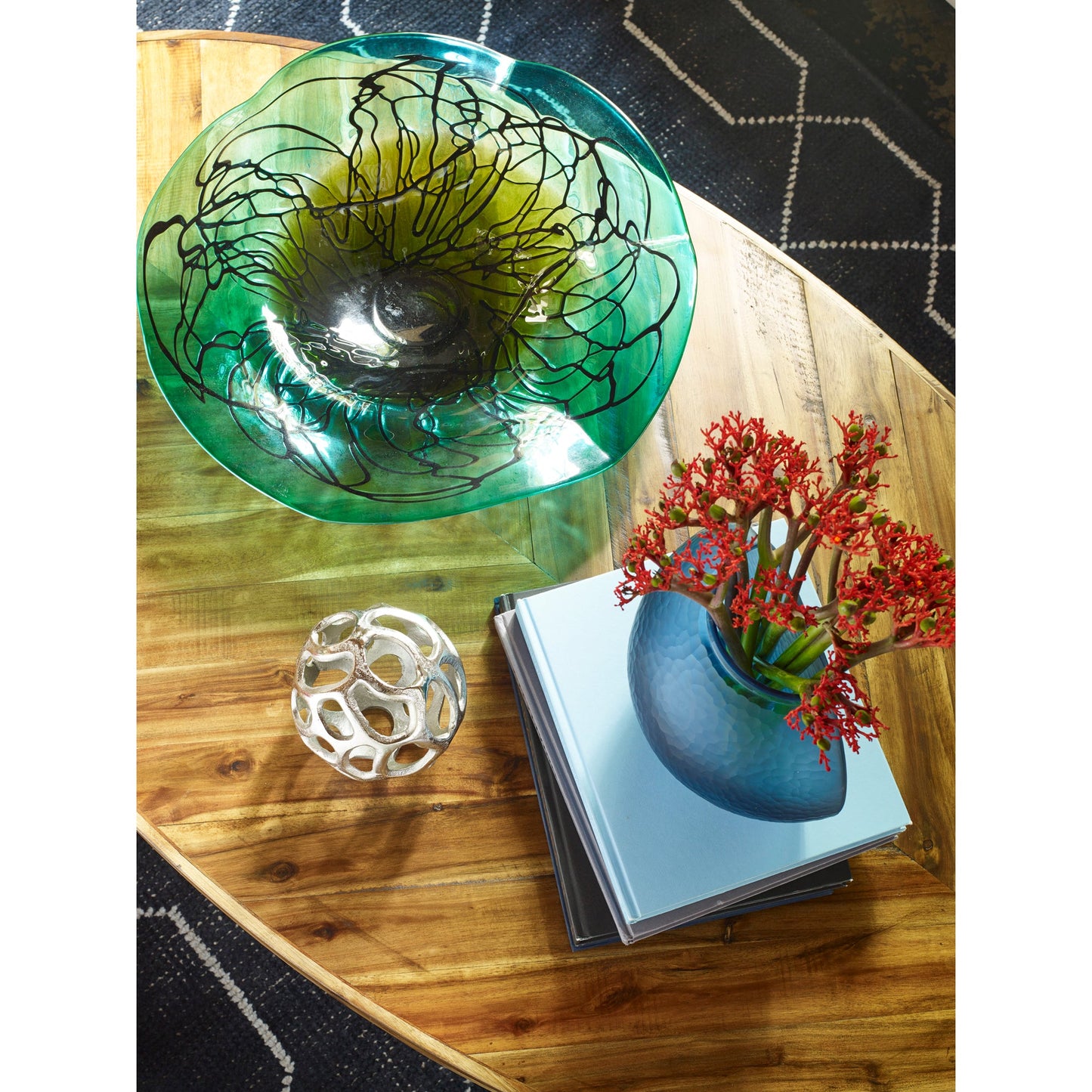 Parq Amber Oval Coffee Table - Ornate Home