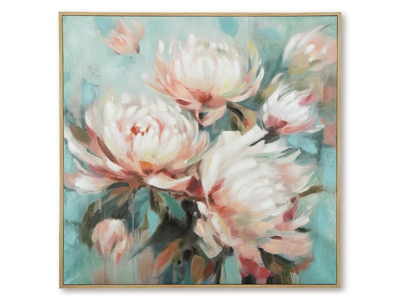 Parryville Aqua/Pink Wall Art- Viva Furn