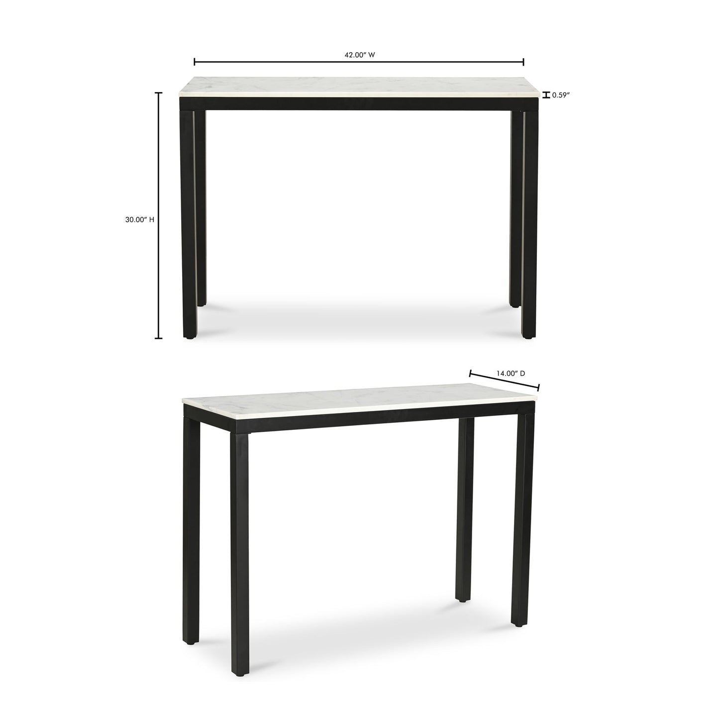 Parson White Console Table - Ornate Home