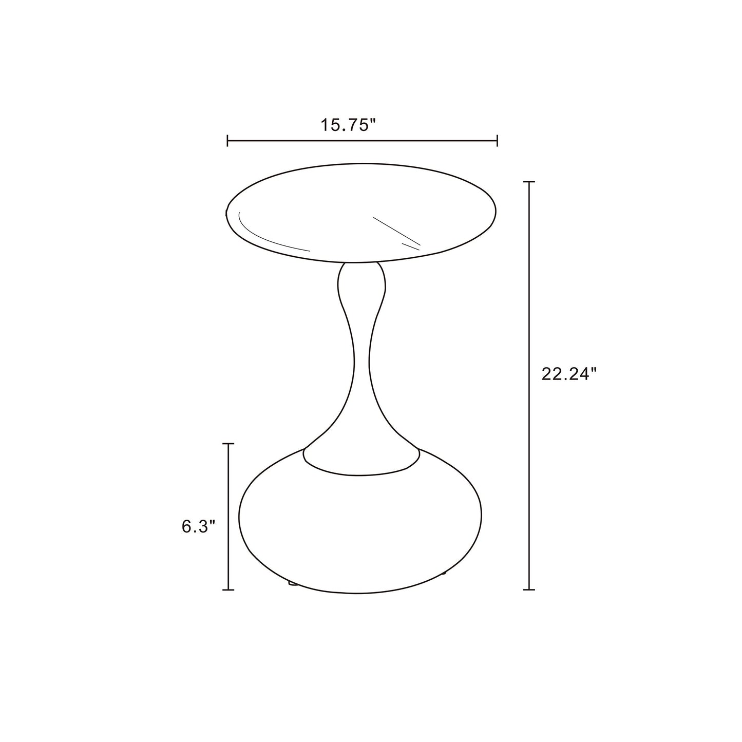 Patchin End Table in Brown - Ornate Home