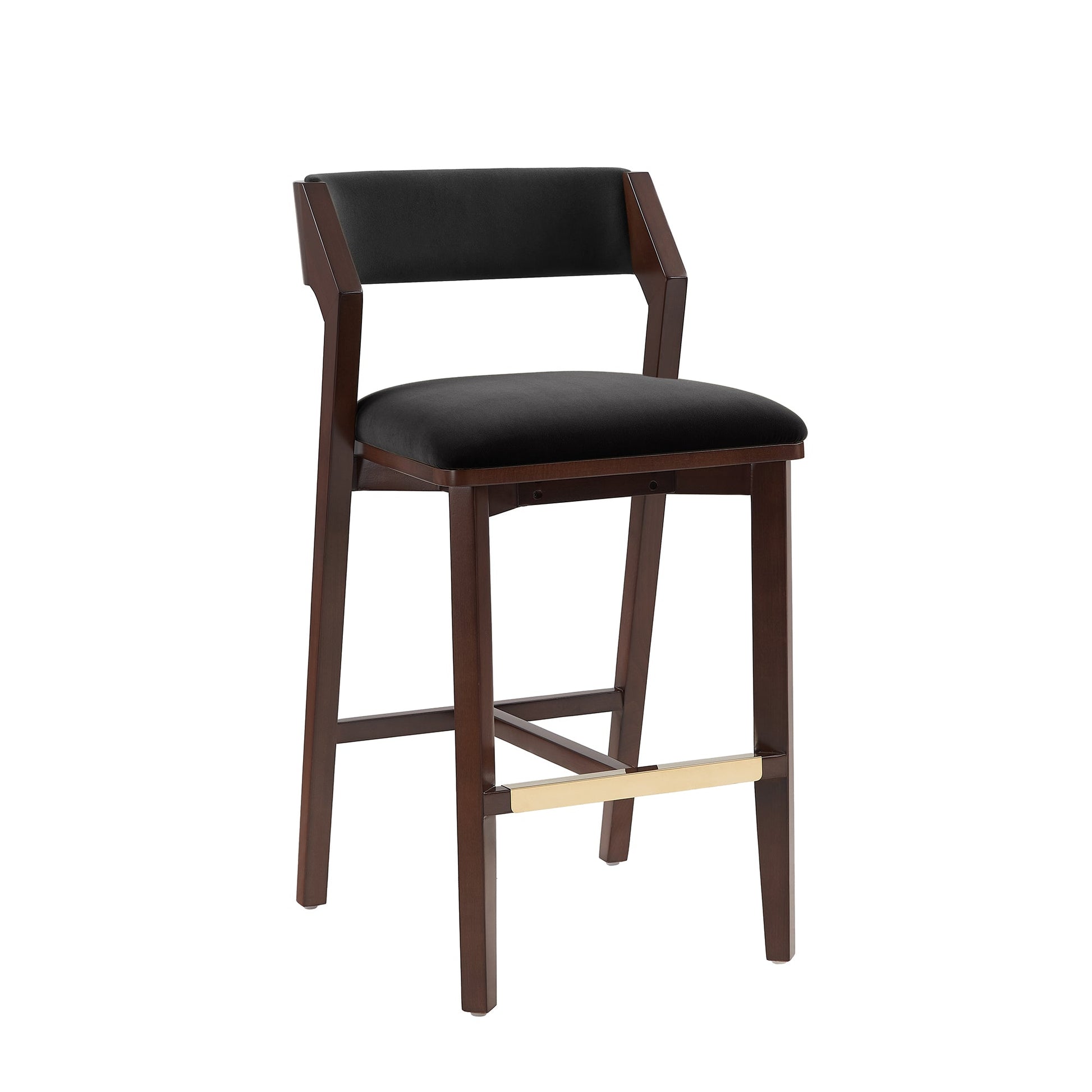 Patricia Barstool in Black (set of 2) - Ornate Home