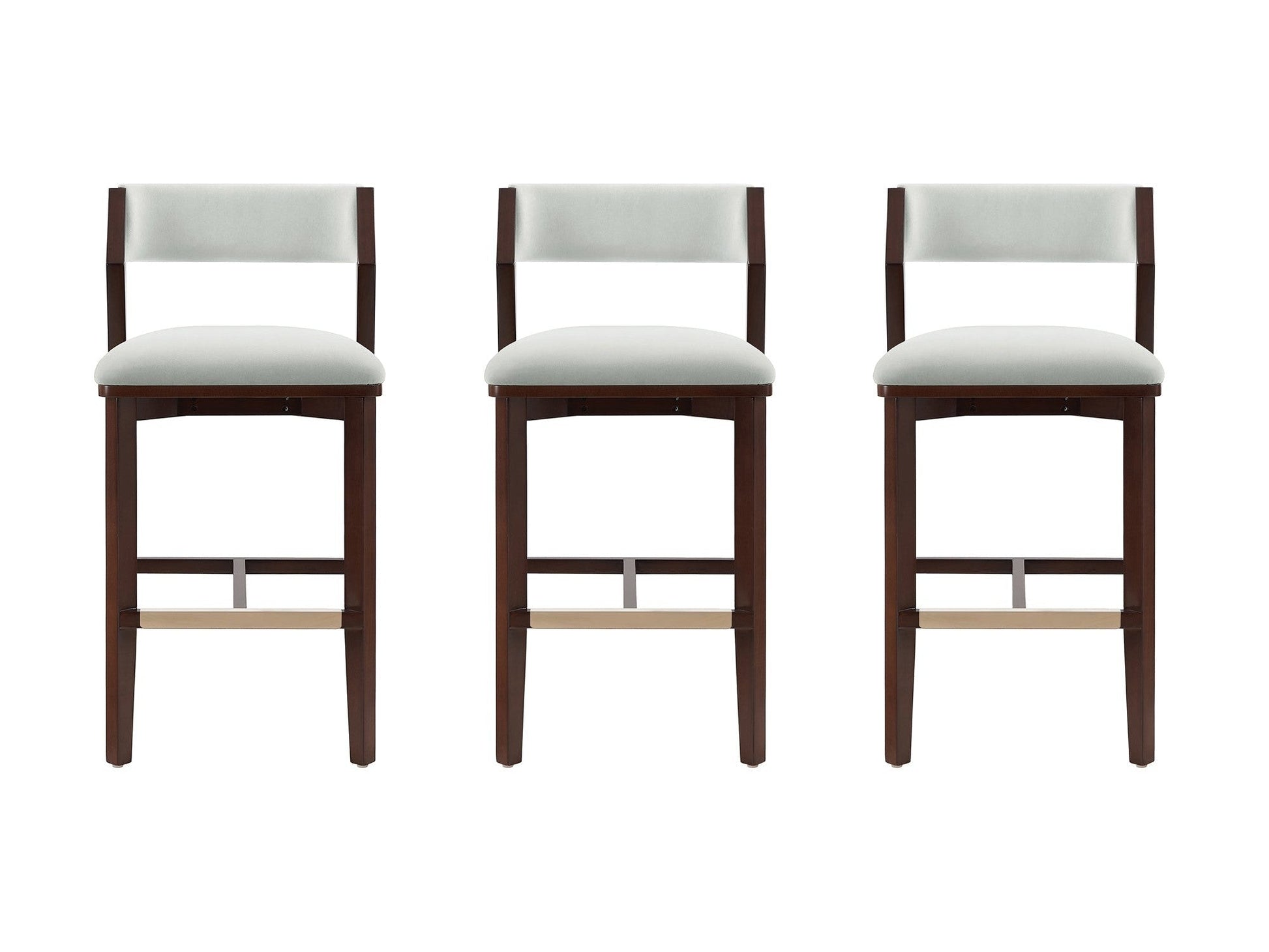 Patricia Barstool in White Glacier (set of 3) - Ornate Home