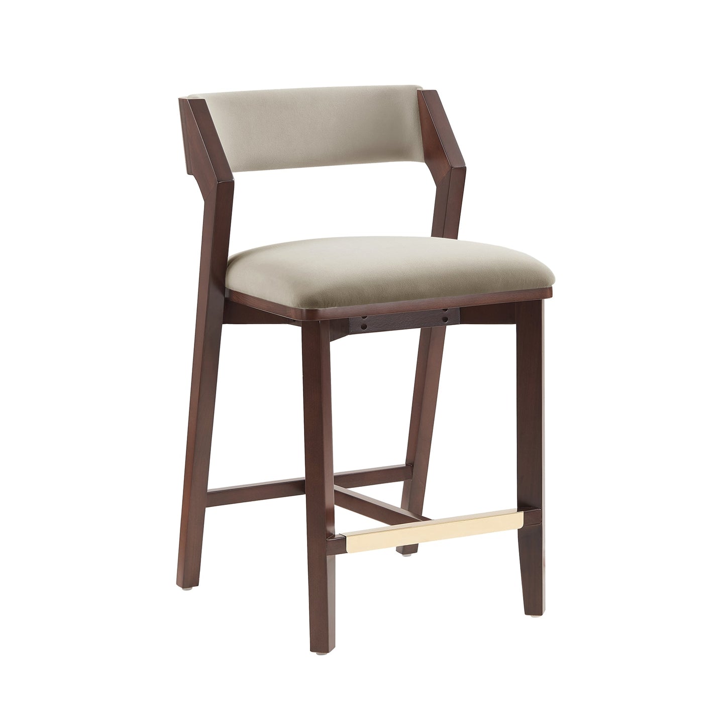 Patricia Counter Stool in Linen (set of 3) - Ornate Home