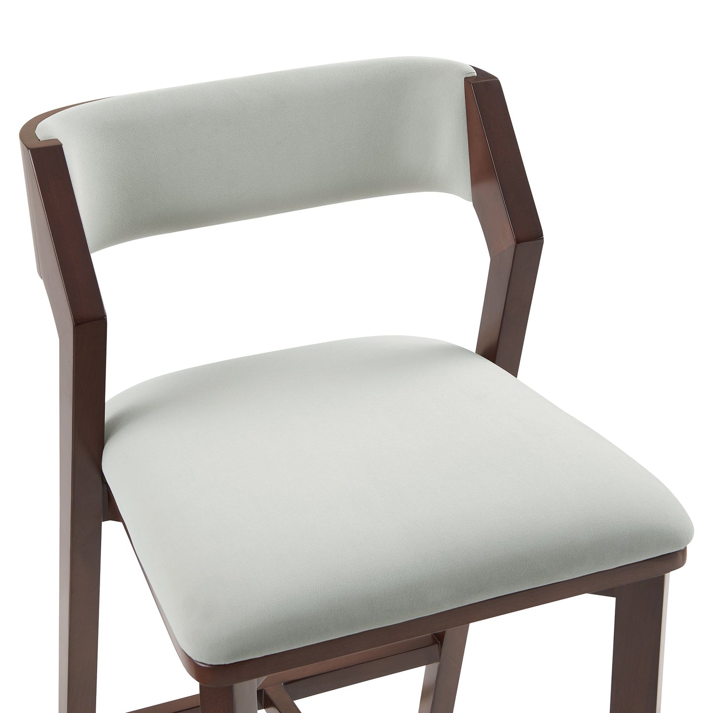 Patricia Counter Stool in White Glacier (set of 2) - Ornate Home