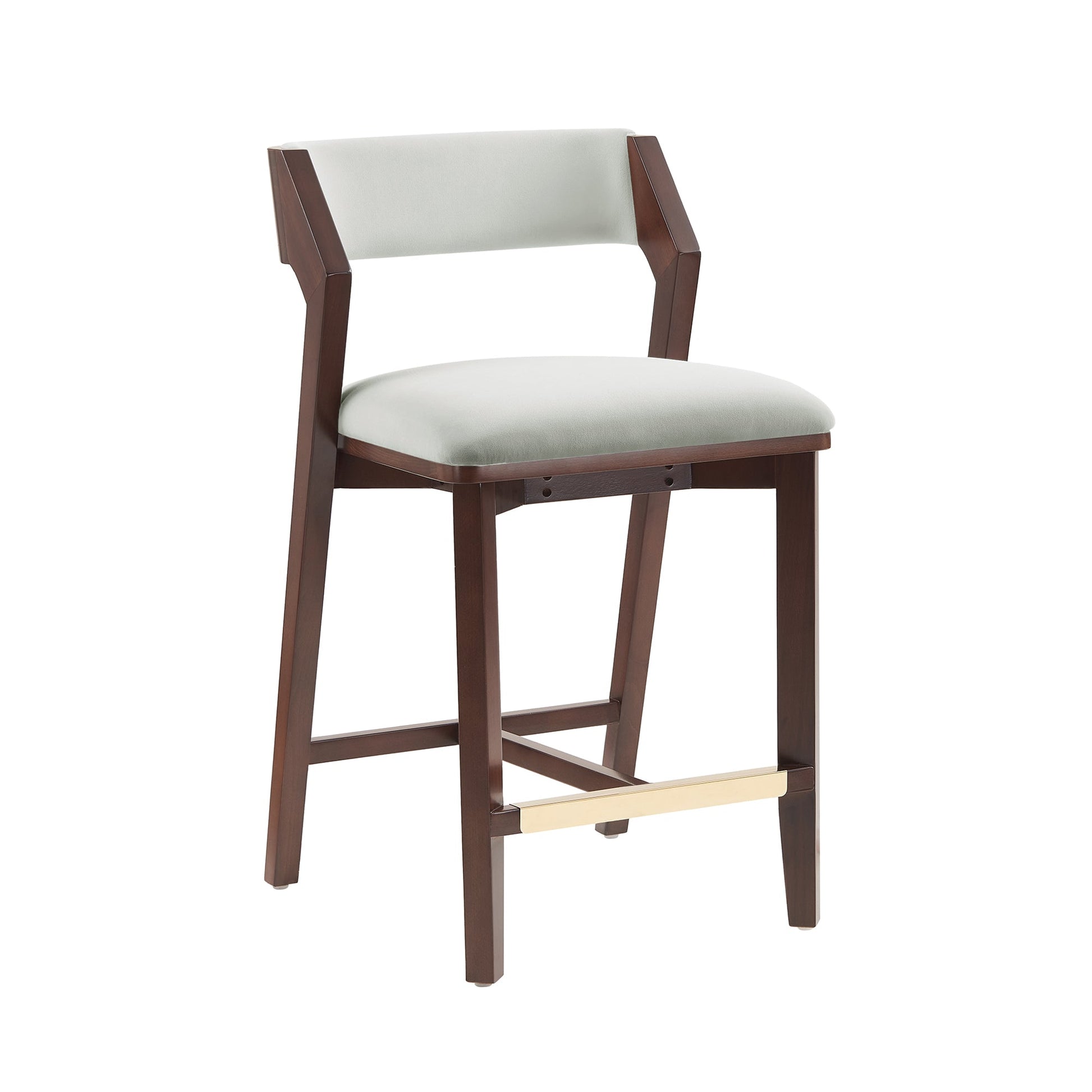 Patricia Counter Stool in White Glacier (set of 3) - Ornate Home