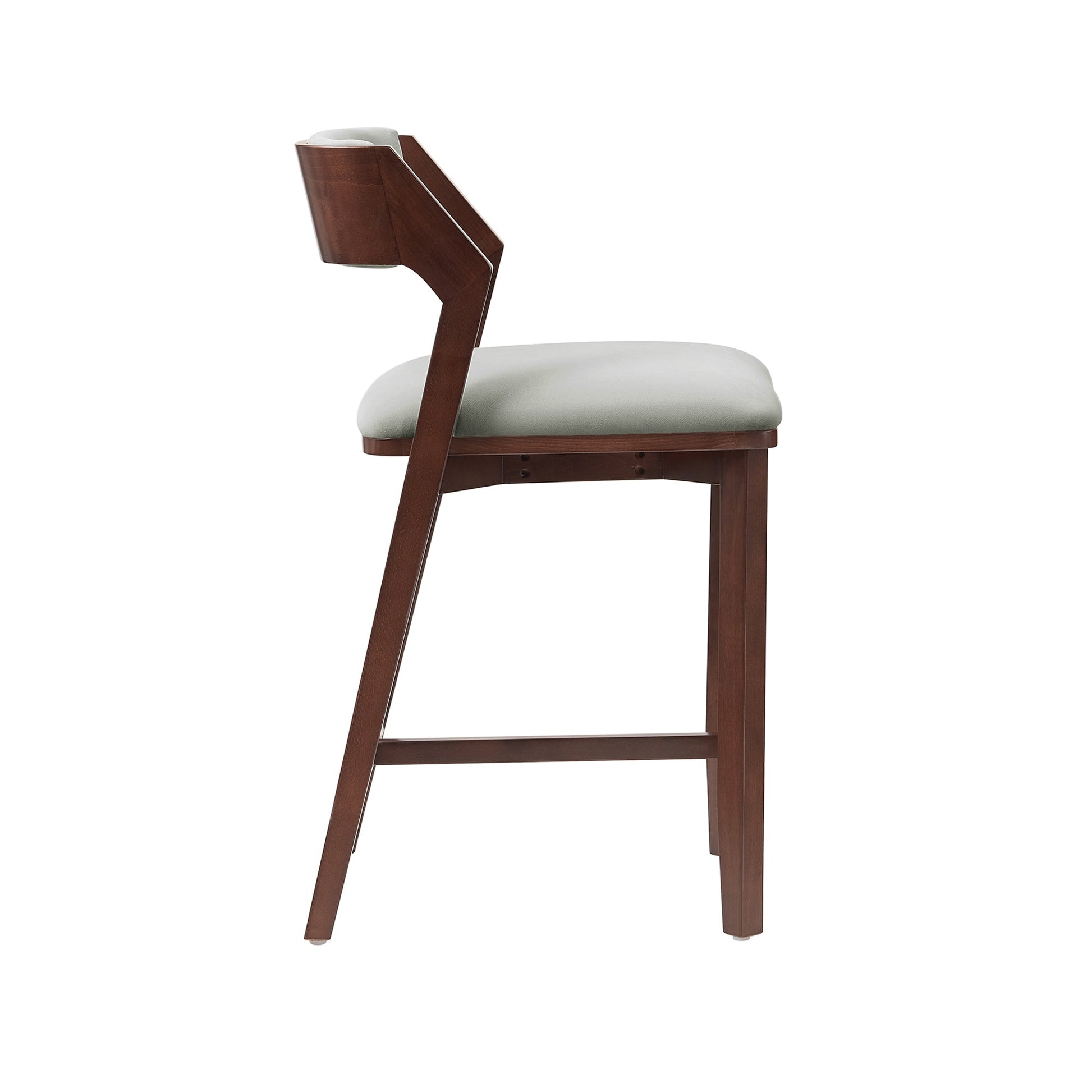 Patricia Counter Stool in White Glacier (set of 3) - Ornate Home