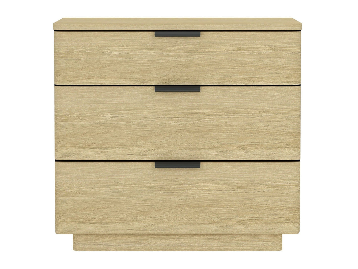 Payton Nightstand in Natural Oak and Black - Ornate Home