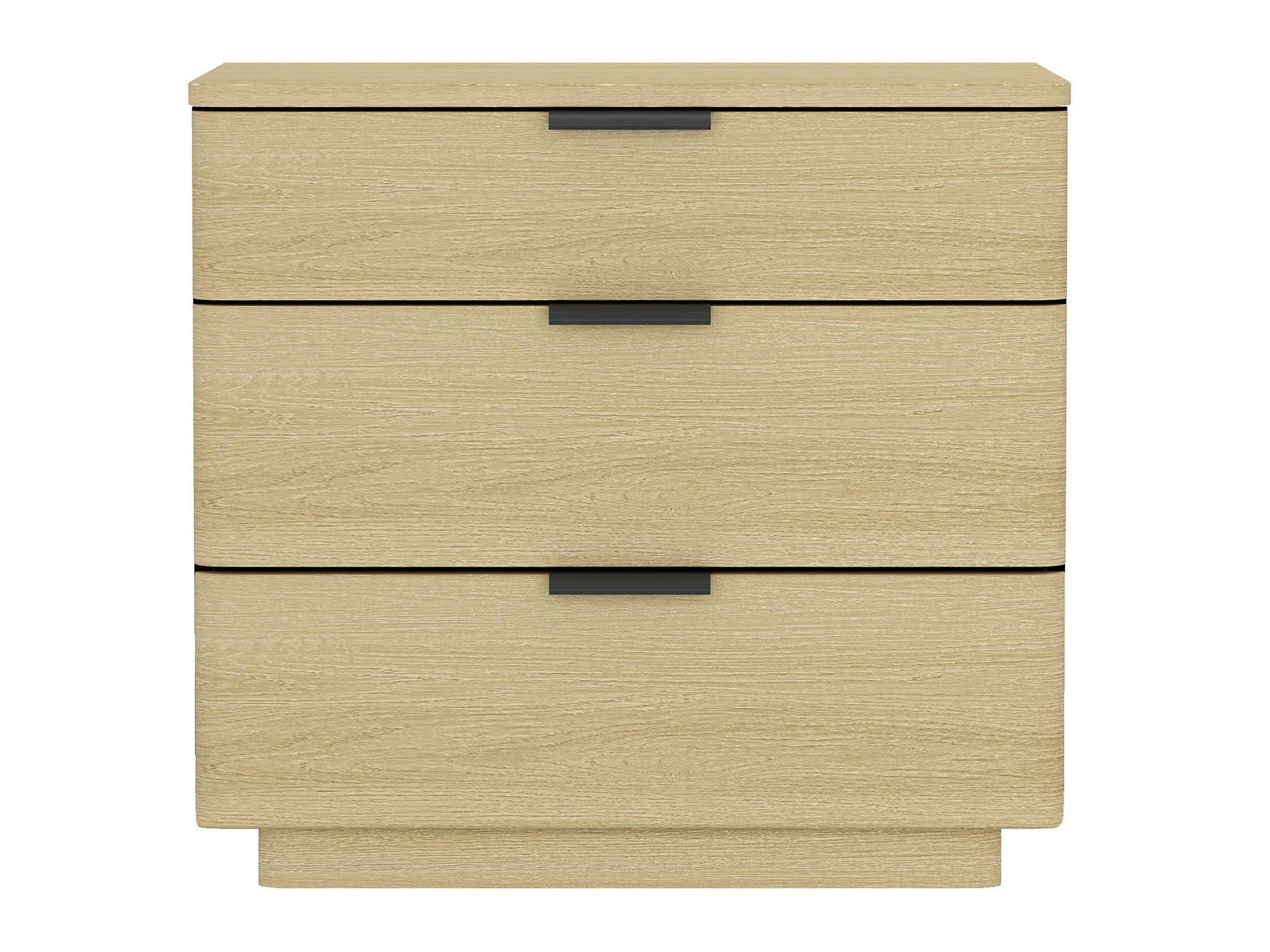 Payton Nightstand in Natural Oak and Black - Ornate Home