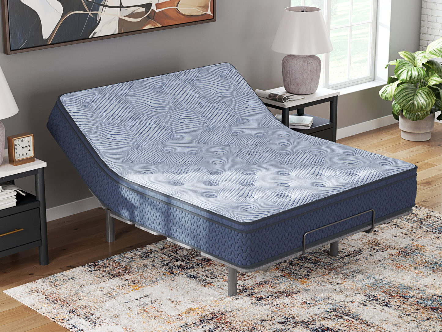 Peak 2.0 12 Hybrid Light Blue Full Mattress- Viva Furn