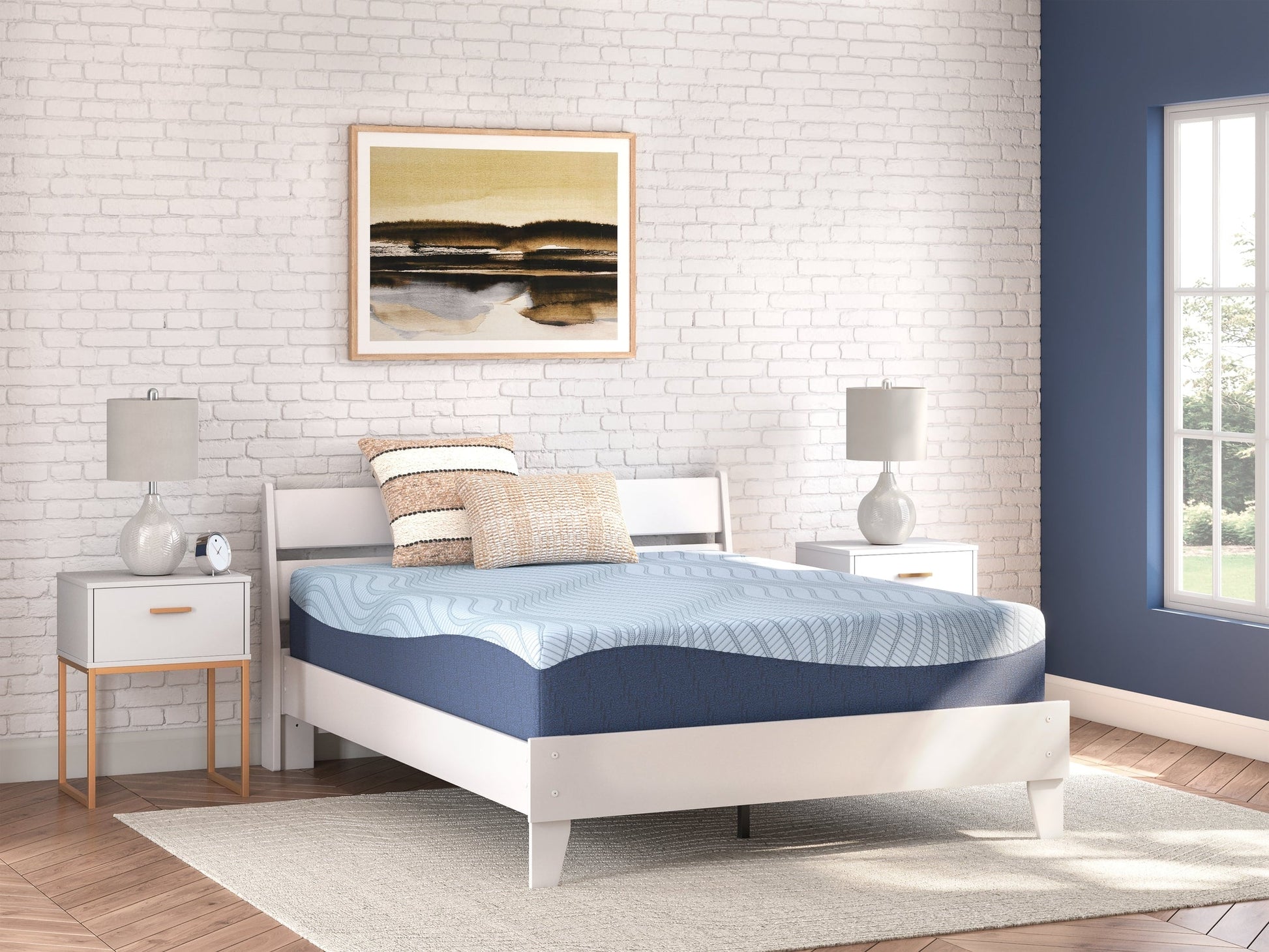 Peak 2.0 12 Memory Foam White California King Mattress- Viva Furn