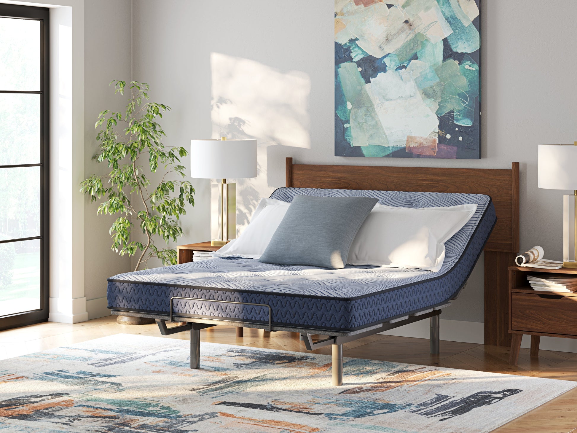 Peak 2.0 Bonnell Light Blue Full Mattress- Viva Furn