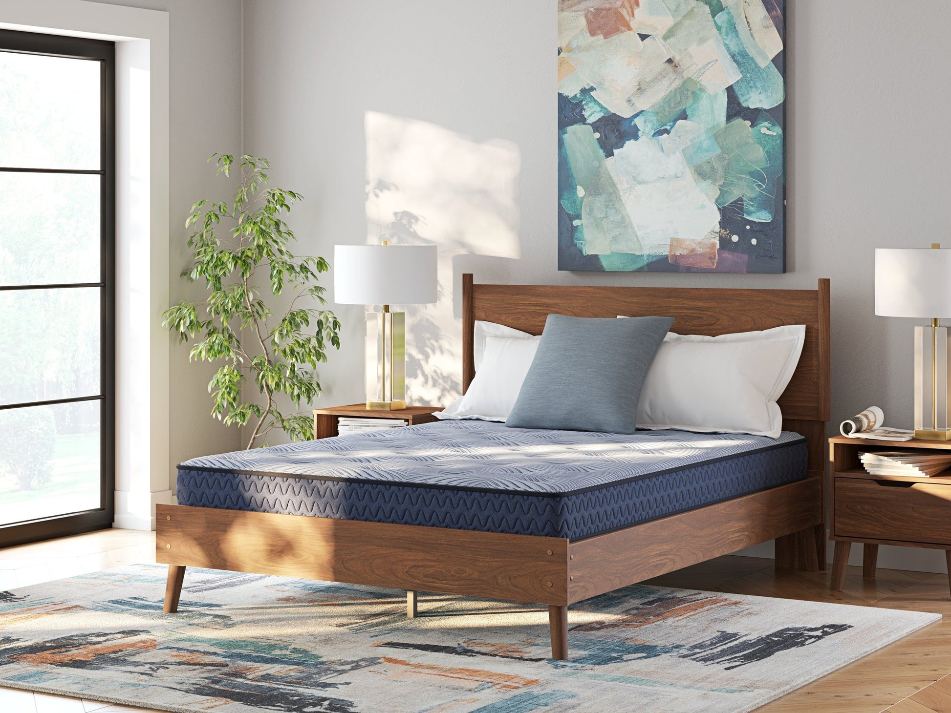 Peak 2.0 Bonnell Light Blue Twin Mattress- Viva Furn