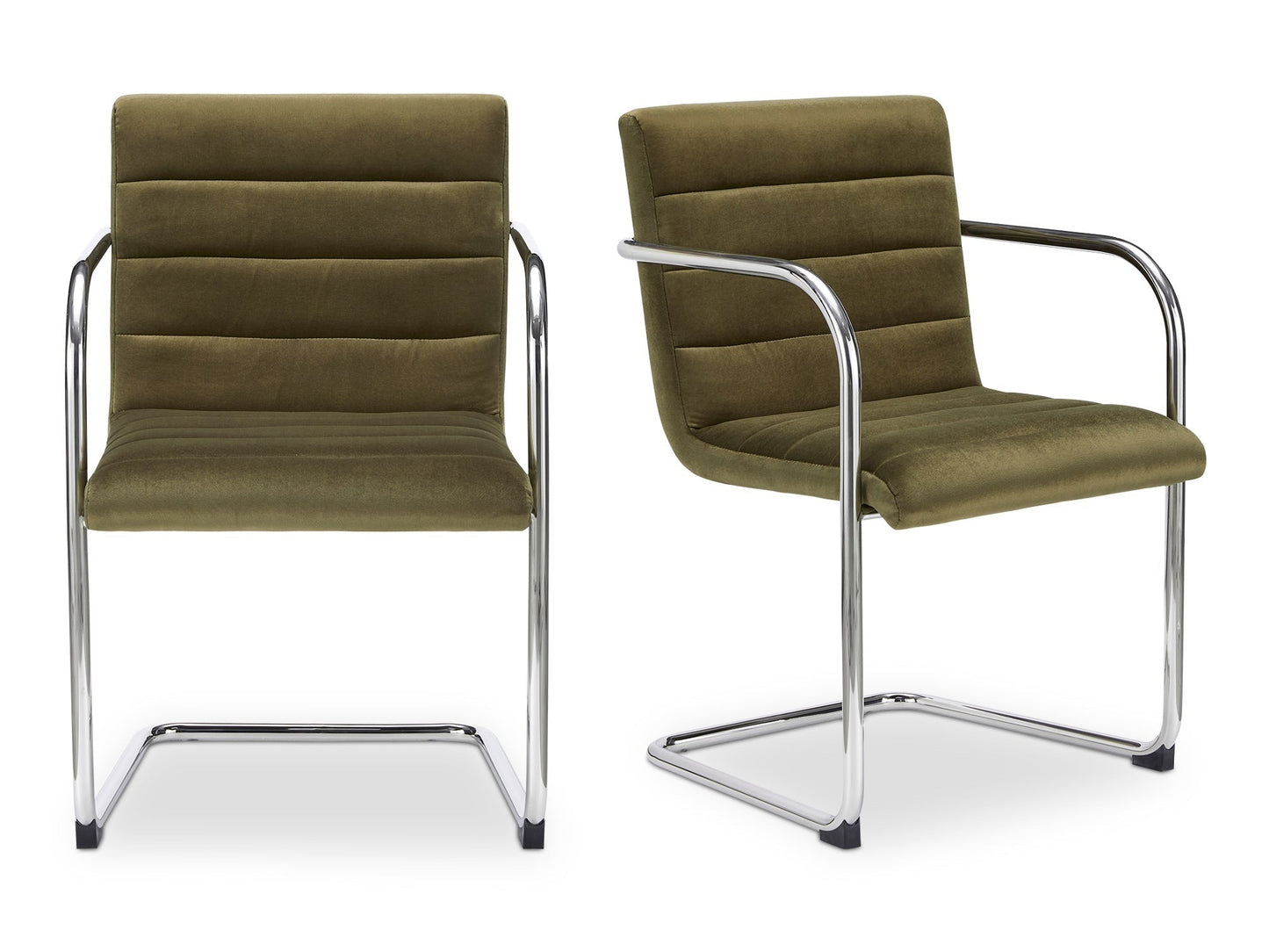 Pedro Green Mohair Dining Chair (Set of 2) - Ornate Home