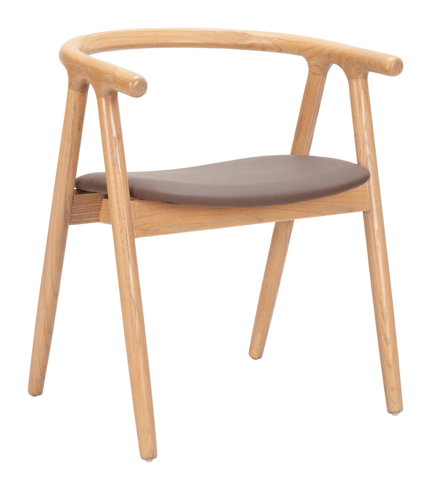 Peker Brown & Natural Dining Chair (Set of 2) - Ornate Home