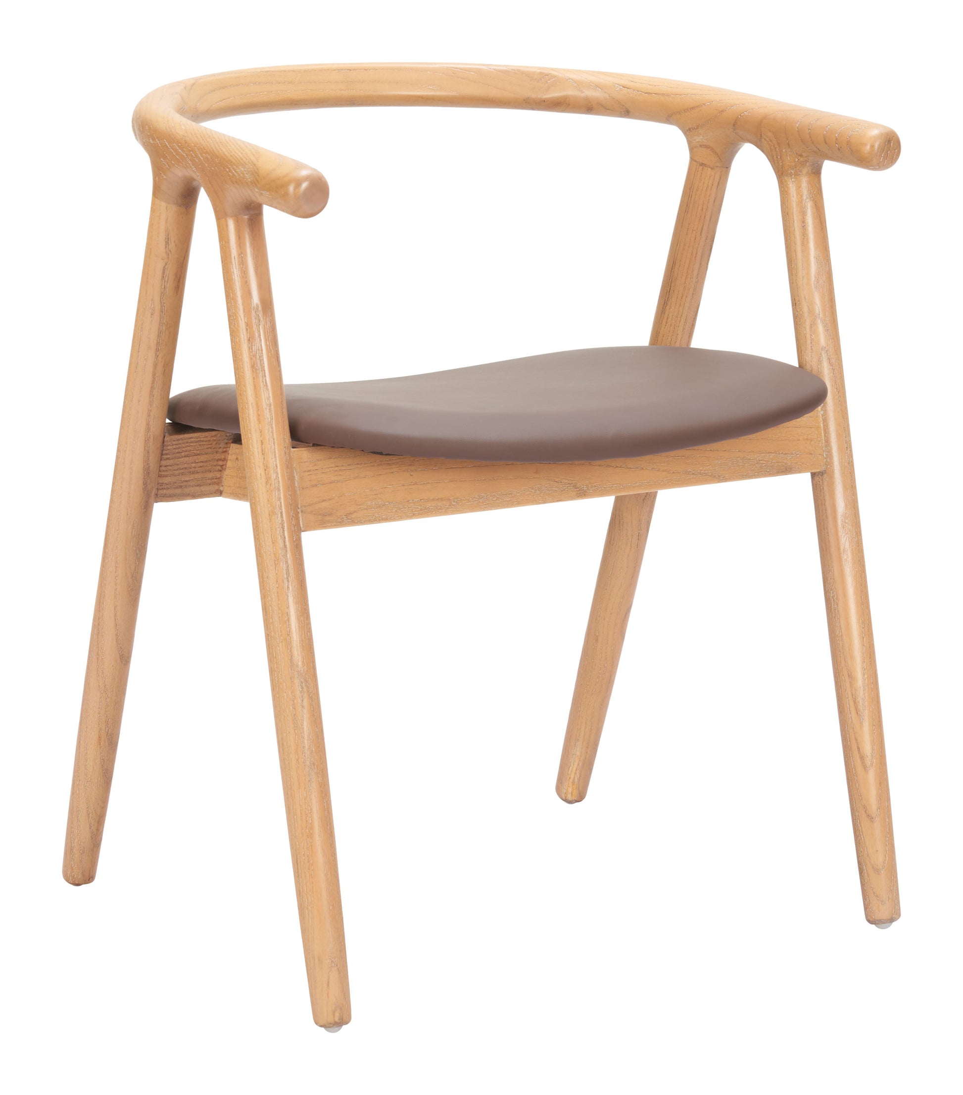 Peker Brown & Natural Dining Chair (Set of 2) - Ornate Home