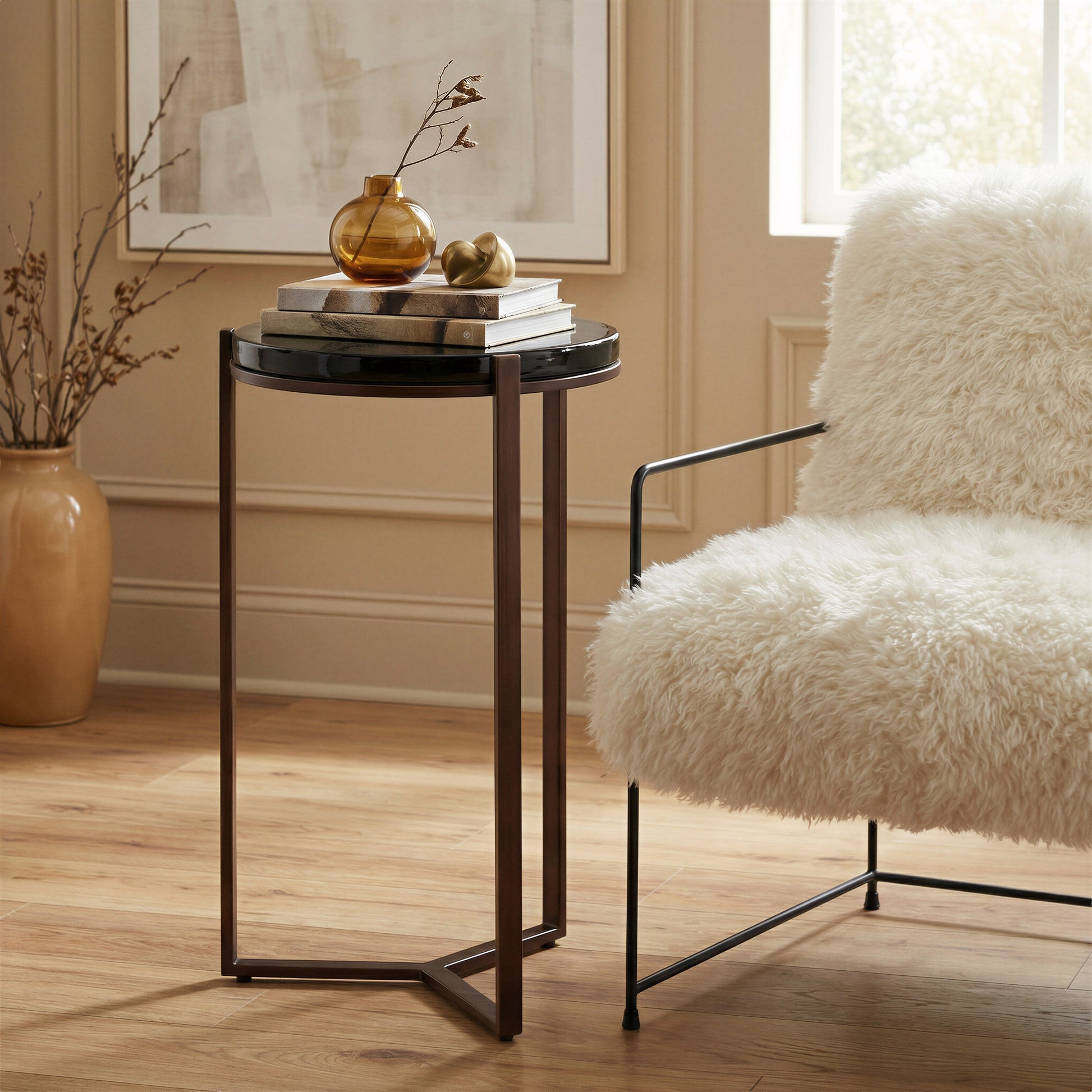 Pelut White Accent Chair - Ornate Home