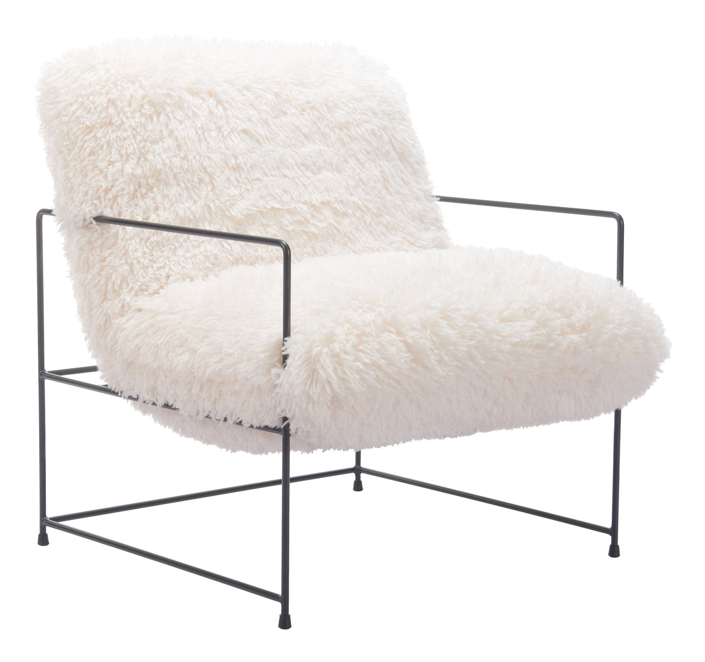 Pelut White Accent Chair - Ornate Home