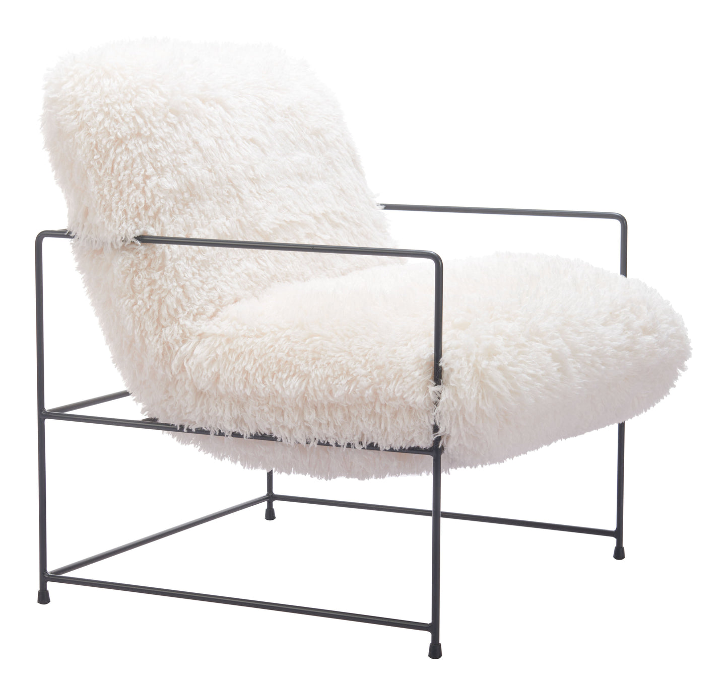 Pelut White Accent Chair - Ornate Home