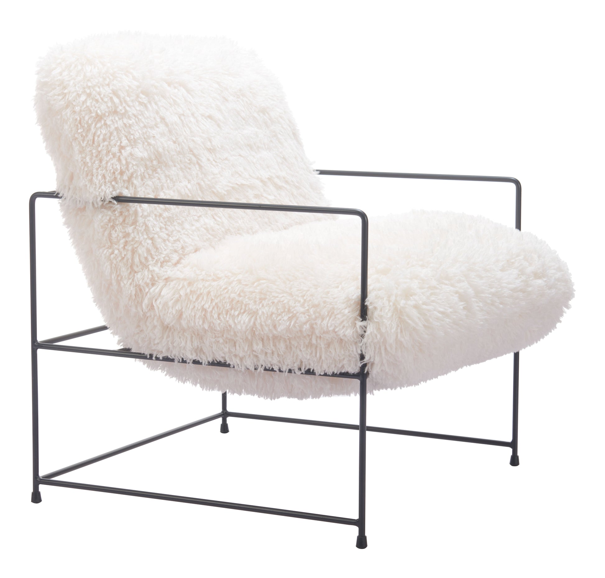 Pelut White Accent Chair - Ornate Home