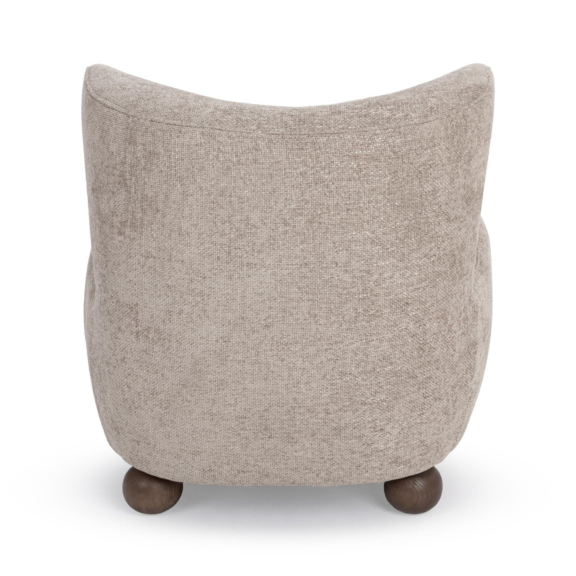 Penelope Mushroom Taupe Accent Chair - Ornate Home