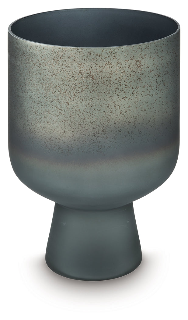 Pennmore Antique Blue Vase (15''H)- Viva Furn