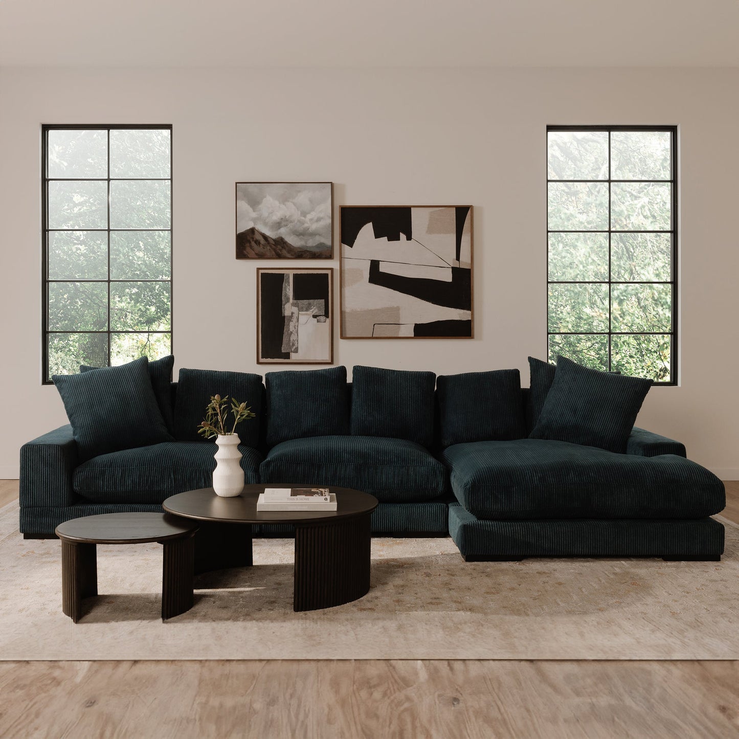 Penny Dark Brown Large Coffee Table - Ornate Home