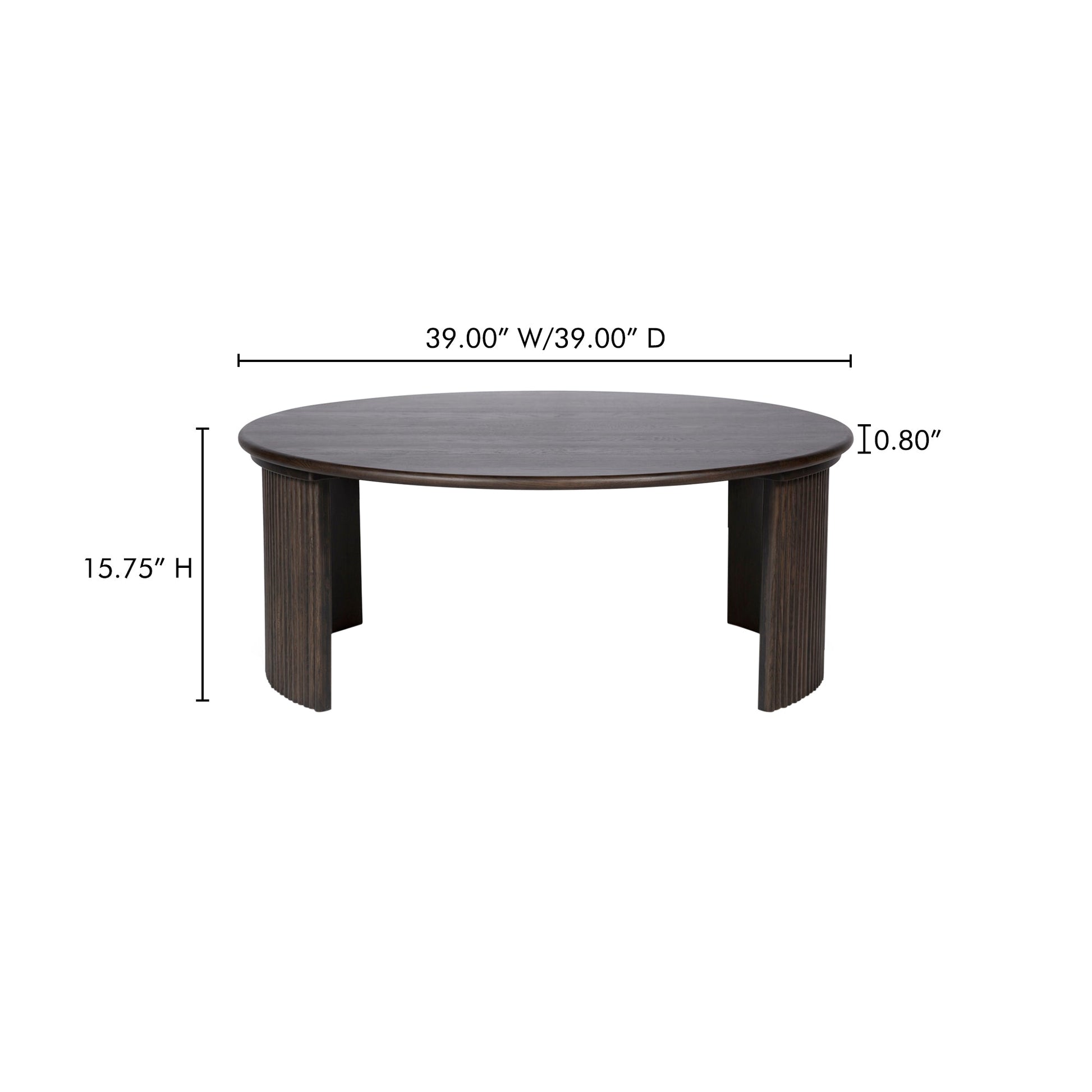 Penny Dark Brown Large Coffee Table - Ornate Home