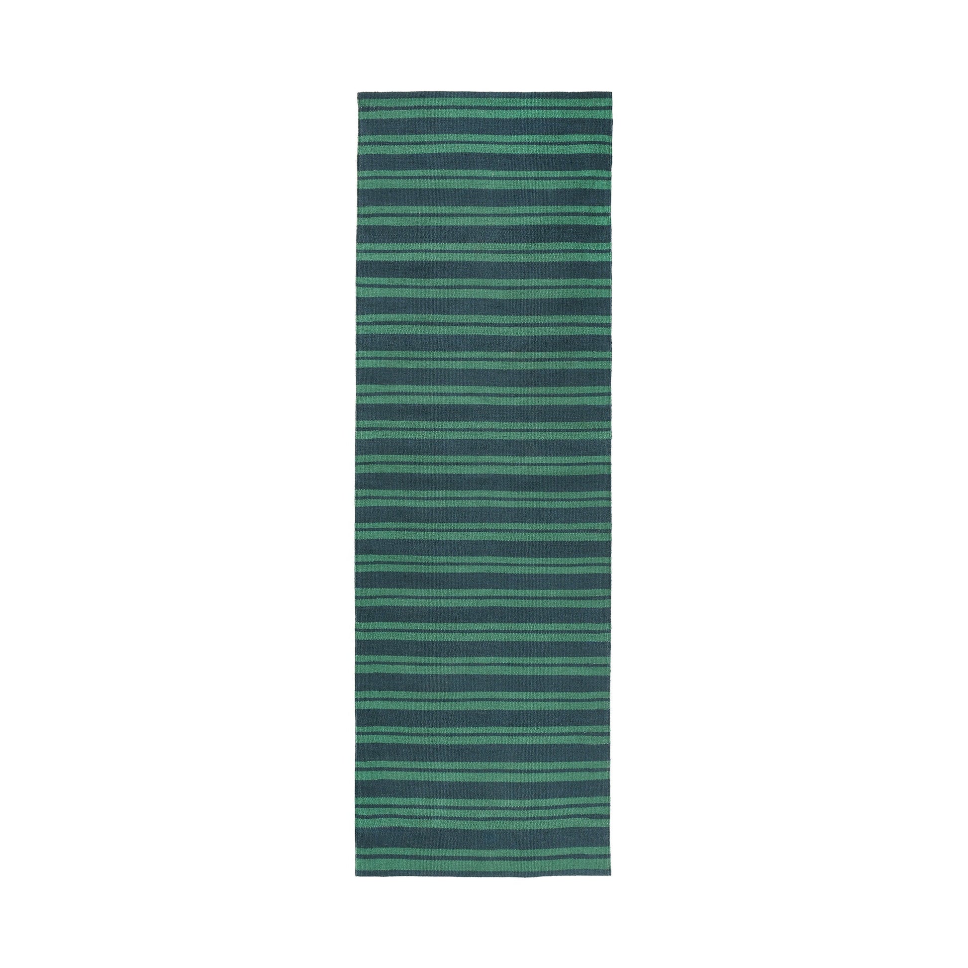 Performance Palma Deep Blue/Green Stripe Rug - Ornate Home