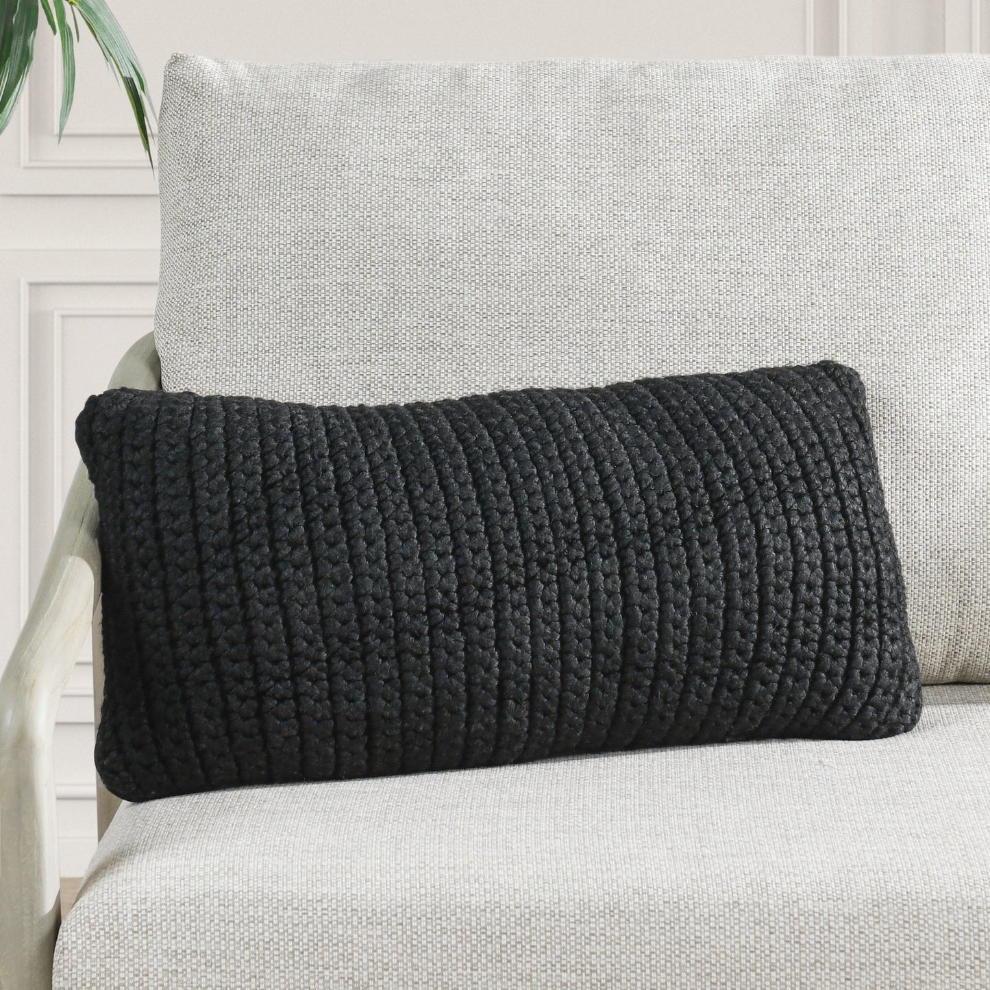 Performance Prism Black Multiple Sizes Throw Pillow (Set of 2) - Ornate Home