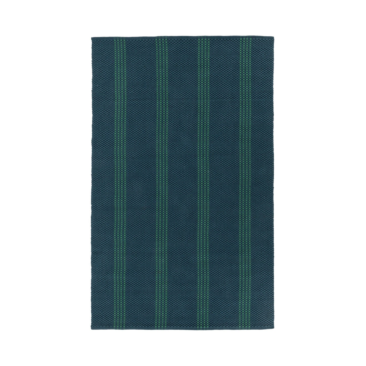 Performance Sorrento Deep Blue/Green Stripe Rug - Ornate Home