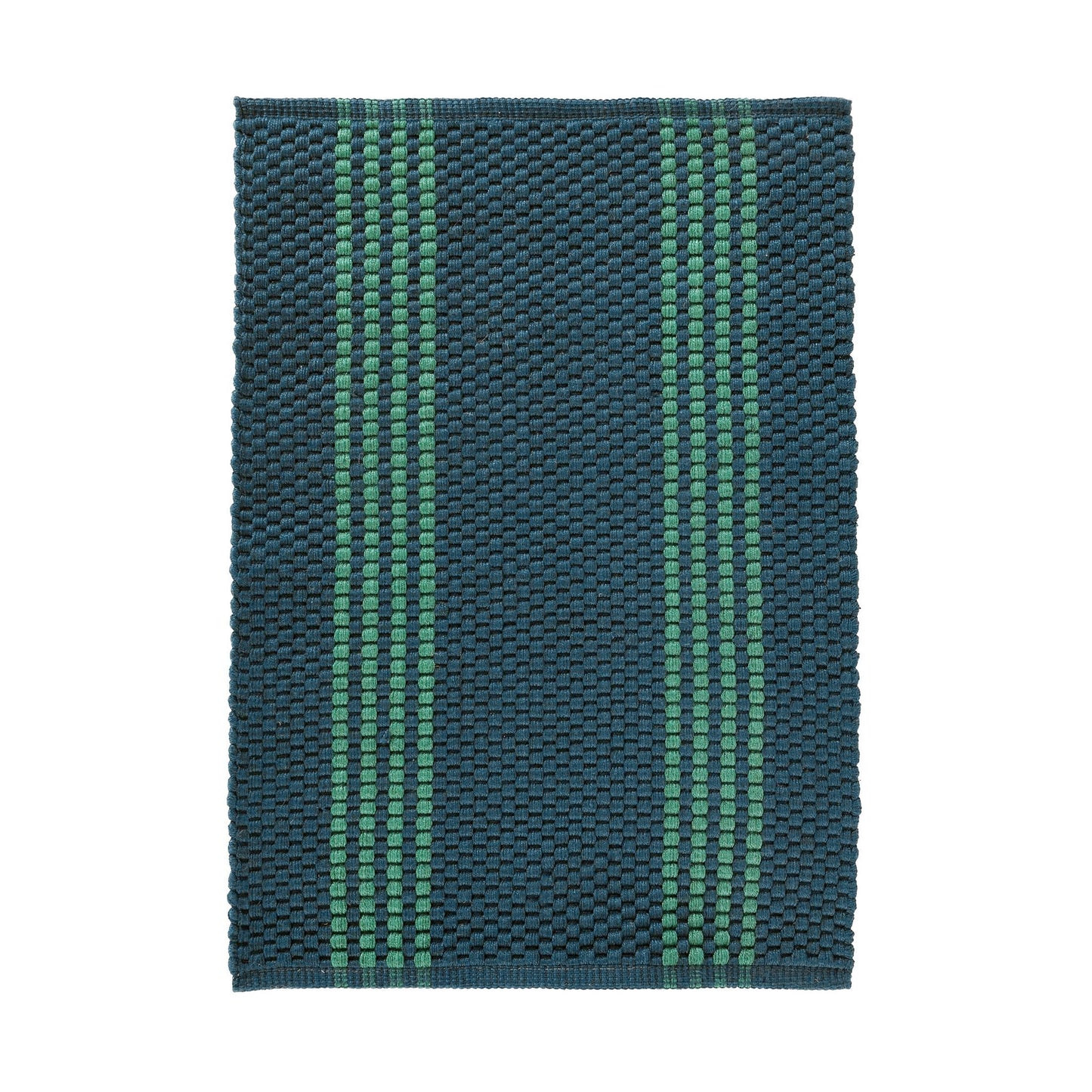 Performance Sorrento Deep Blue/Green Stripe Rug - Ornate Home
