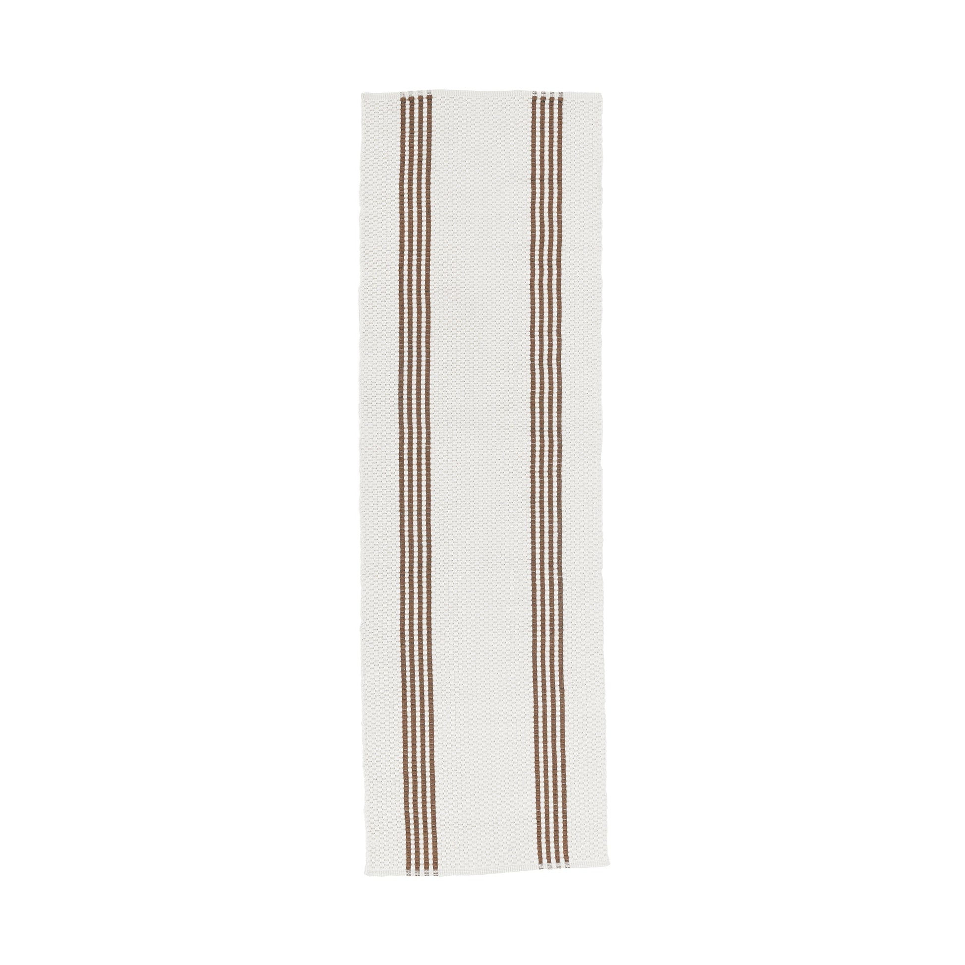 Performance Sorrento Ivory/Coconut Brown Stripe Rug - Ornate Home