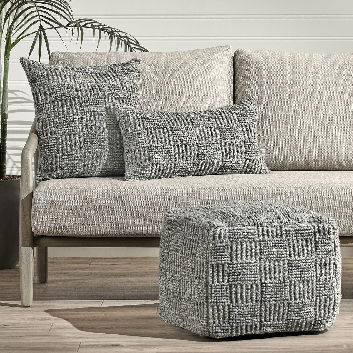Performance Vico Gray Multi Size Throw Pillow (Set of 2) - Ornate Home