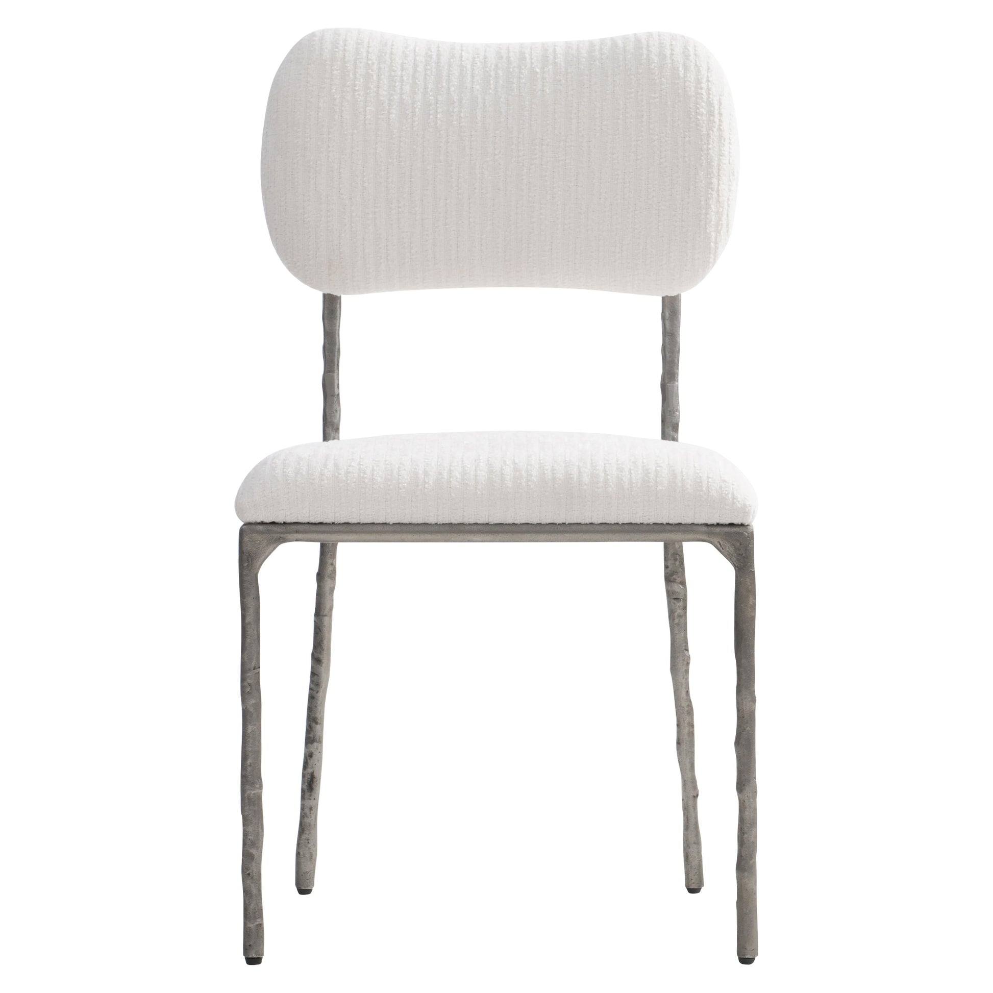 Perissa Graphite/White/Cream Outdoor Side Chair - Ornate Home