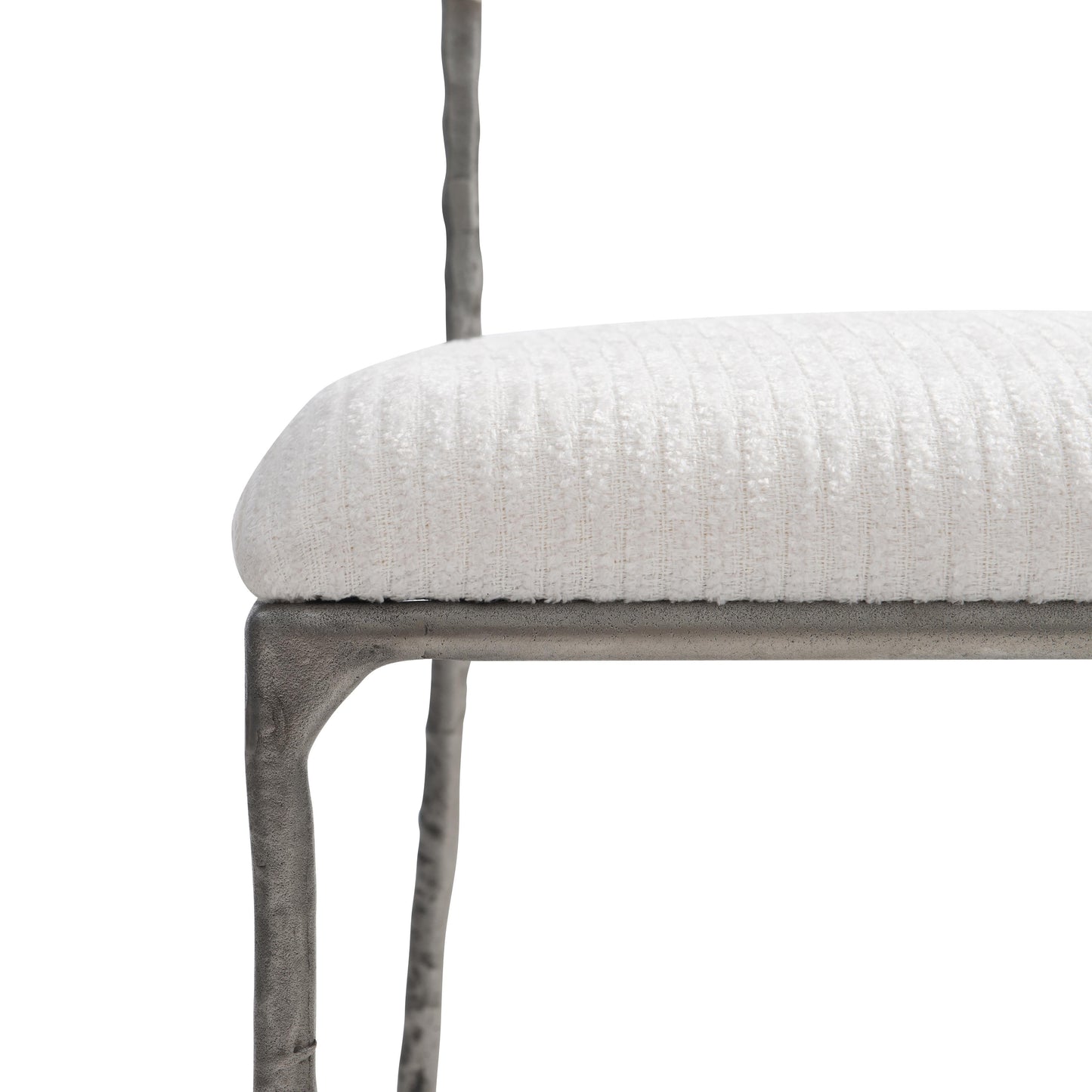 Perissa Graphite/White/Cream Outdoor Side Chair - Ornate Home