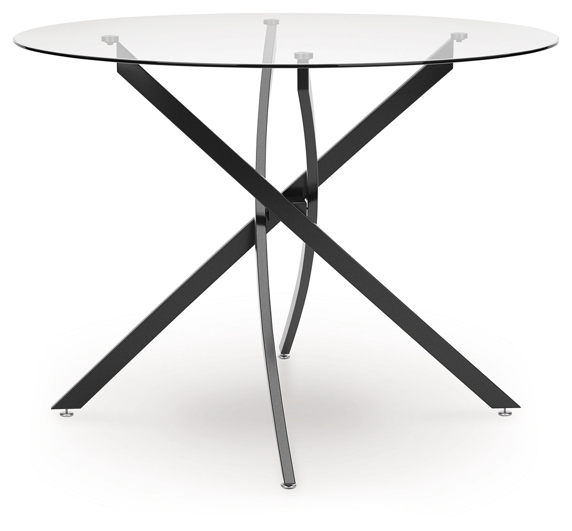 Pharwynn Black Dining Table- Viva Furn