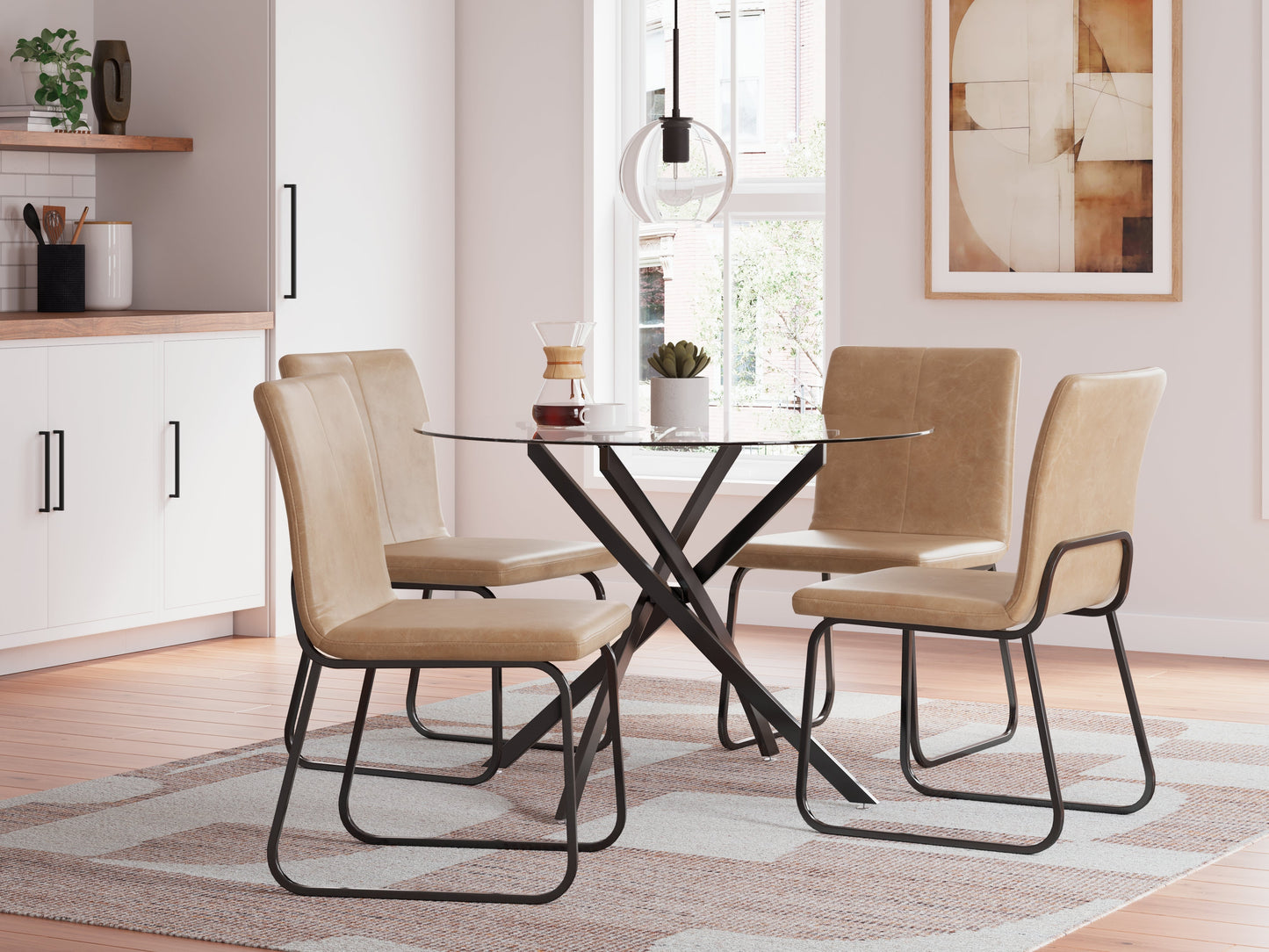 Pharwynn Multi Dining Chair (Set of 4)- Viva Furn