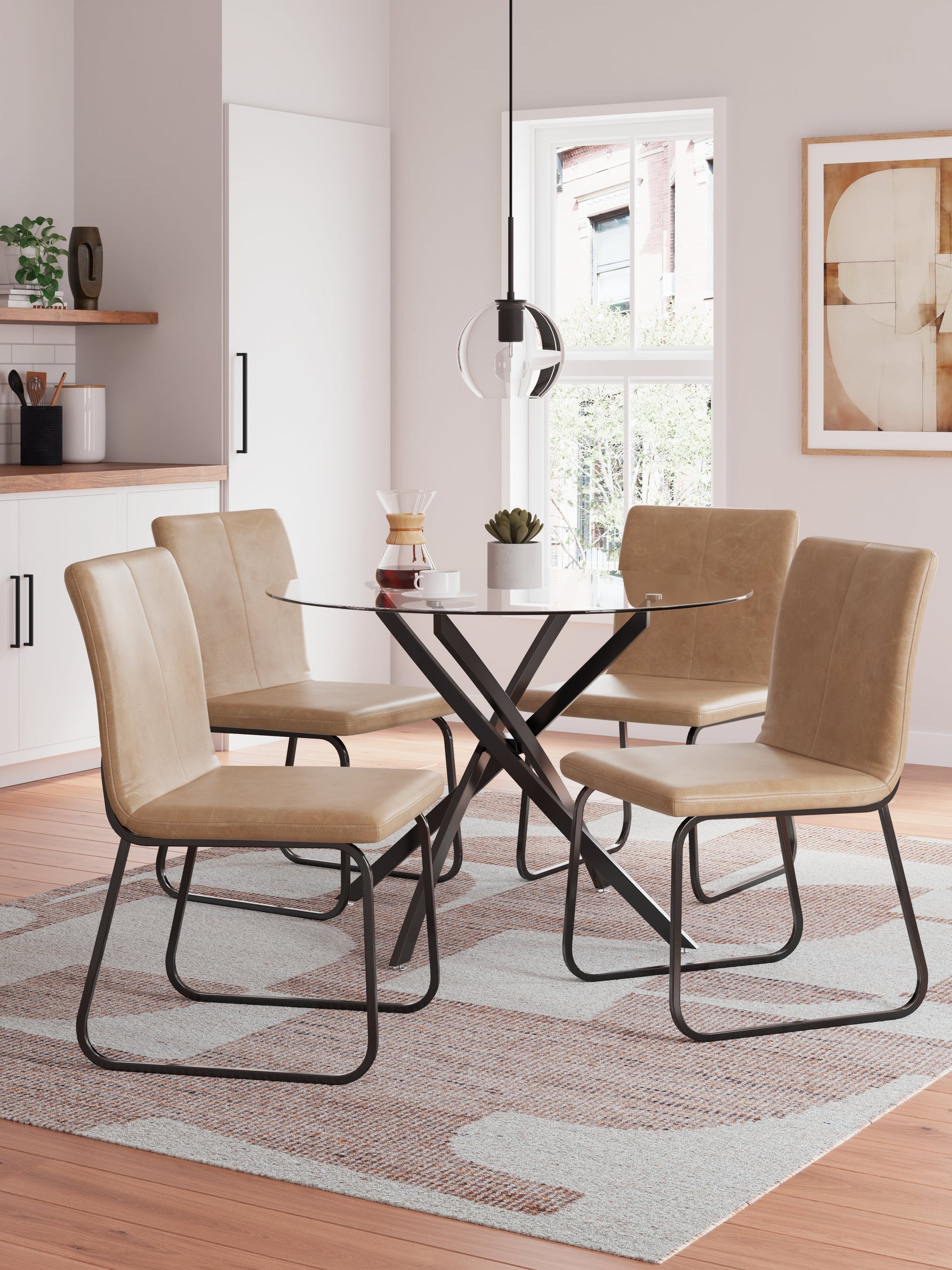 Pharwynn Multi Dining Chair (Set of 4)- Viva Furn