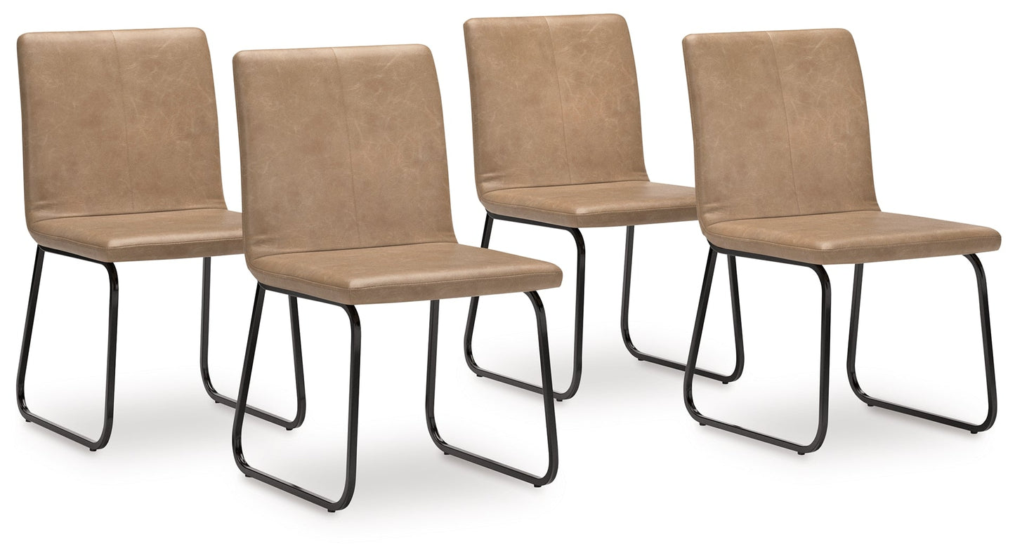 Pharwynn Toast Dining Chair (Set of  2)- Viva Furn