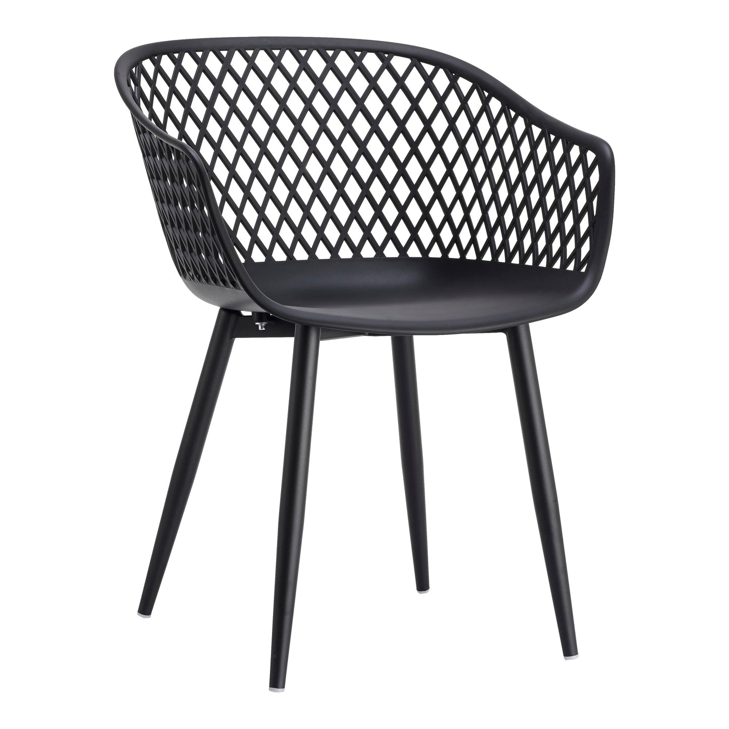 Piazza Black Outdoor Chair (Set of 2) - Ornate Home