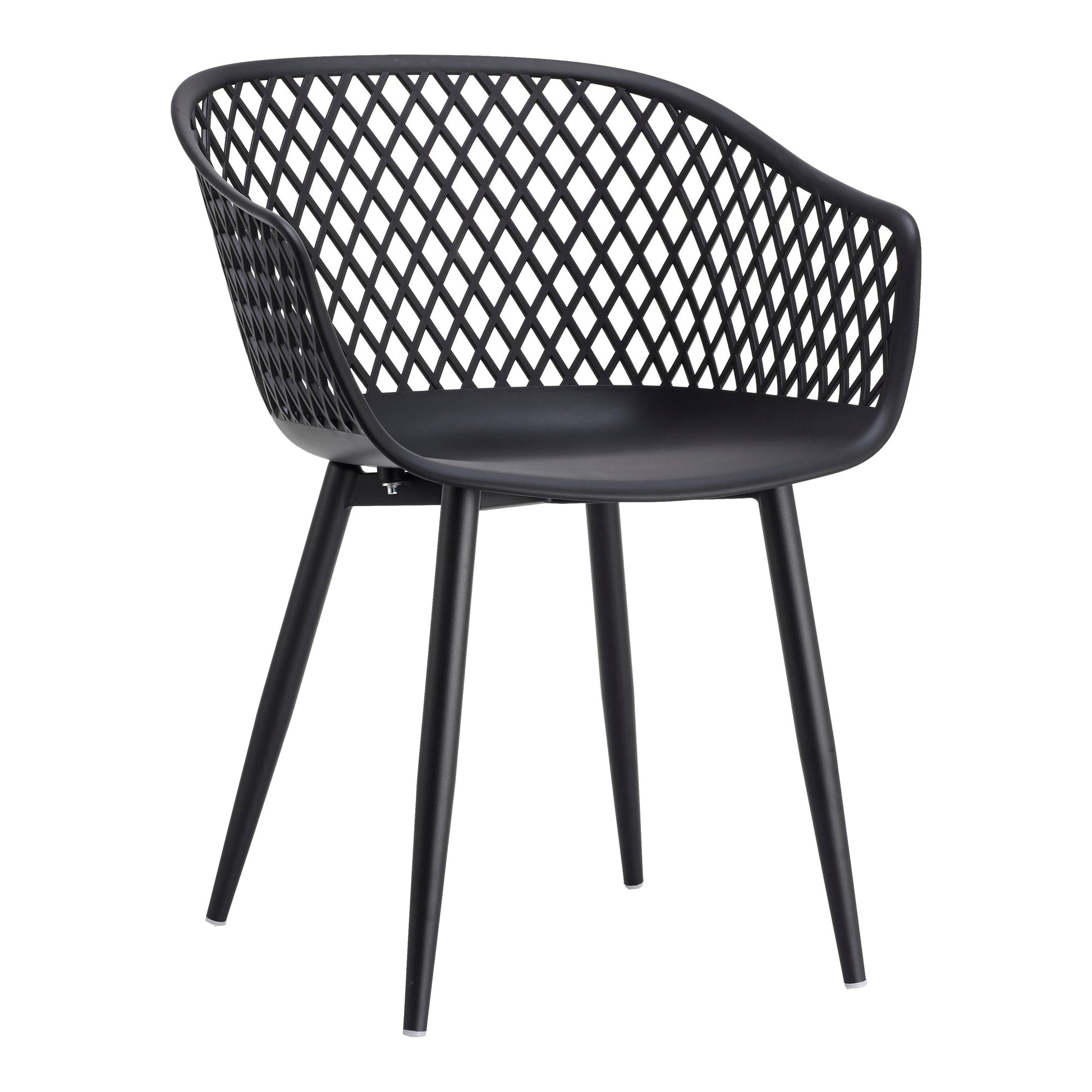 Piazza Black Outdoor Chair (Set of 2) - Ornate Home
