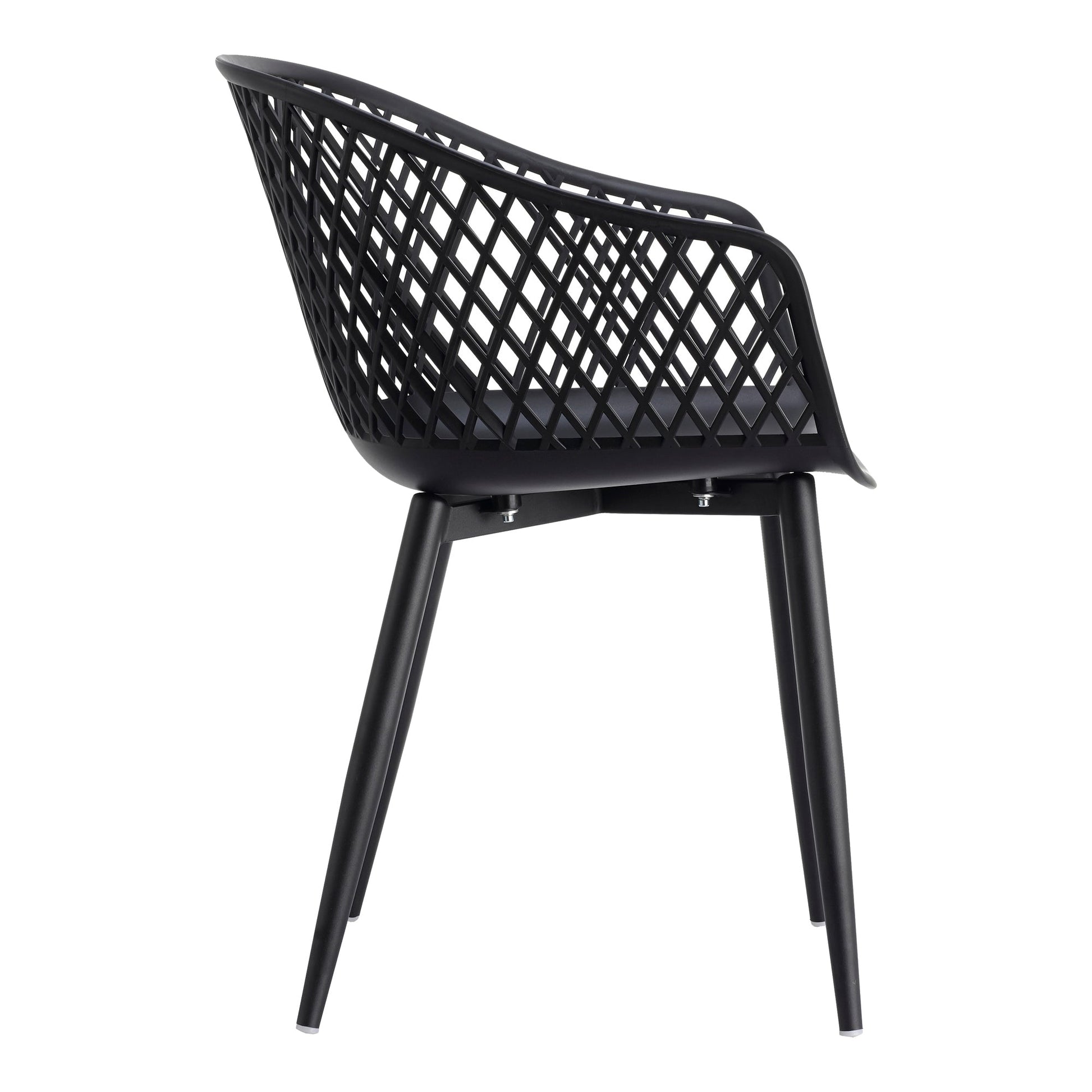 Piazza Black Outdoor Chair (Set of 2) - Ornate Home