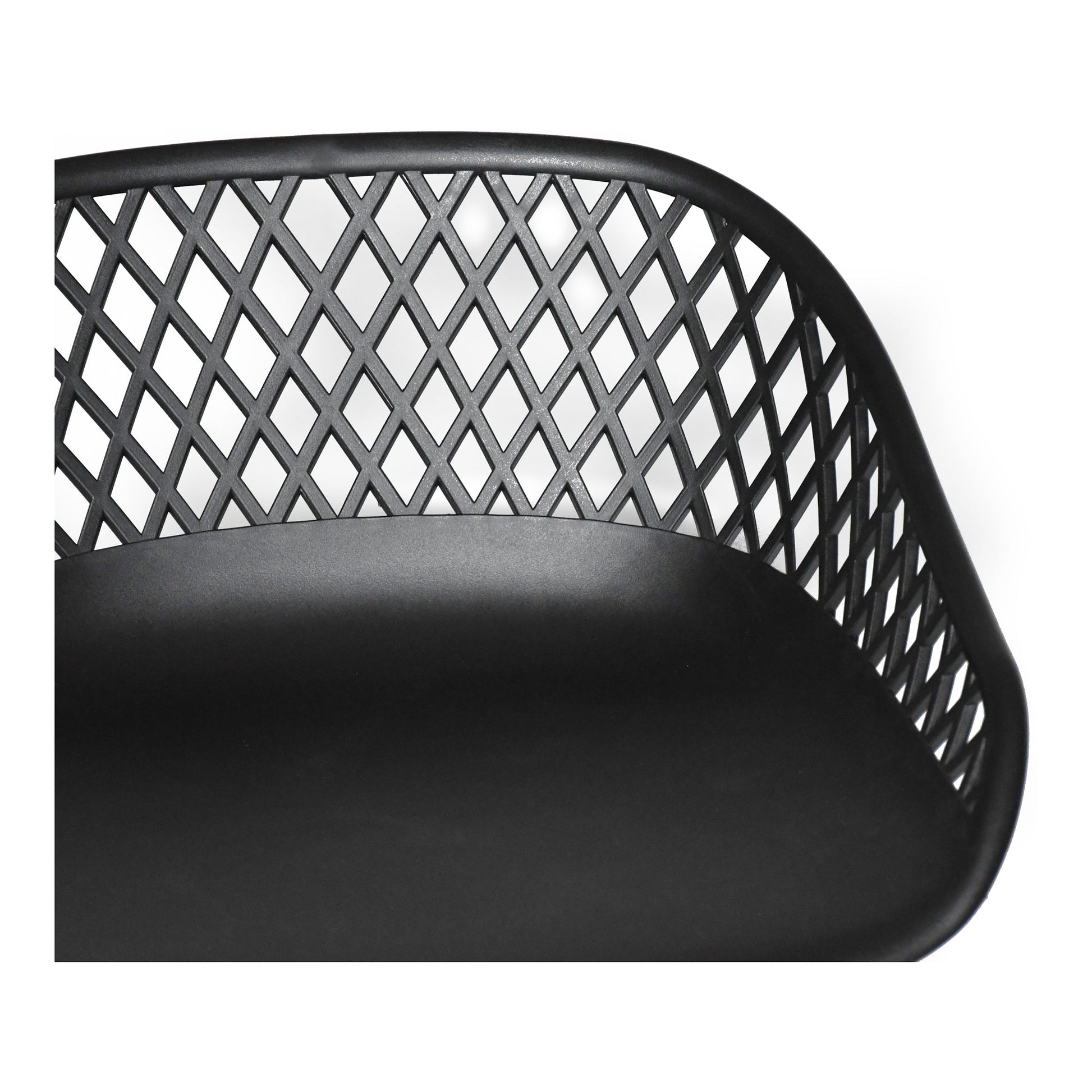 Piazza Black Outdoor Counter Stool (Set of 2) - Ornate Home