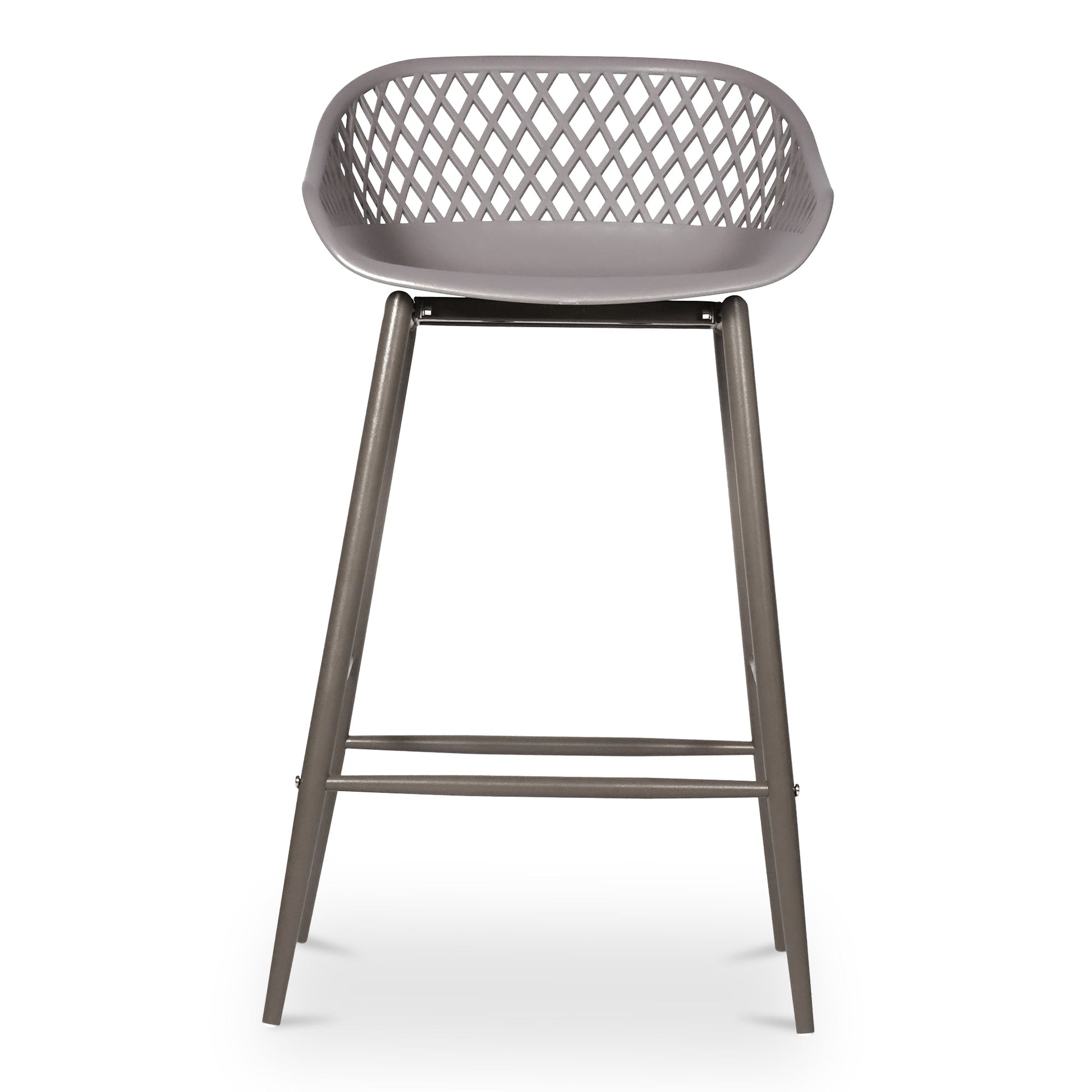 Piazza Grey Outdoor Counter Stool (Set of 2) - Ornate Home