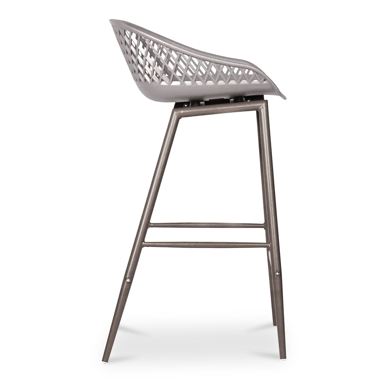 Piazza Grey Outdoor Counter Stool (Set of 2) - Ornate Home