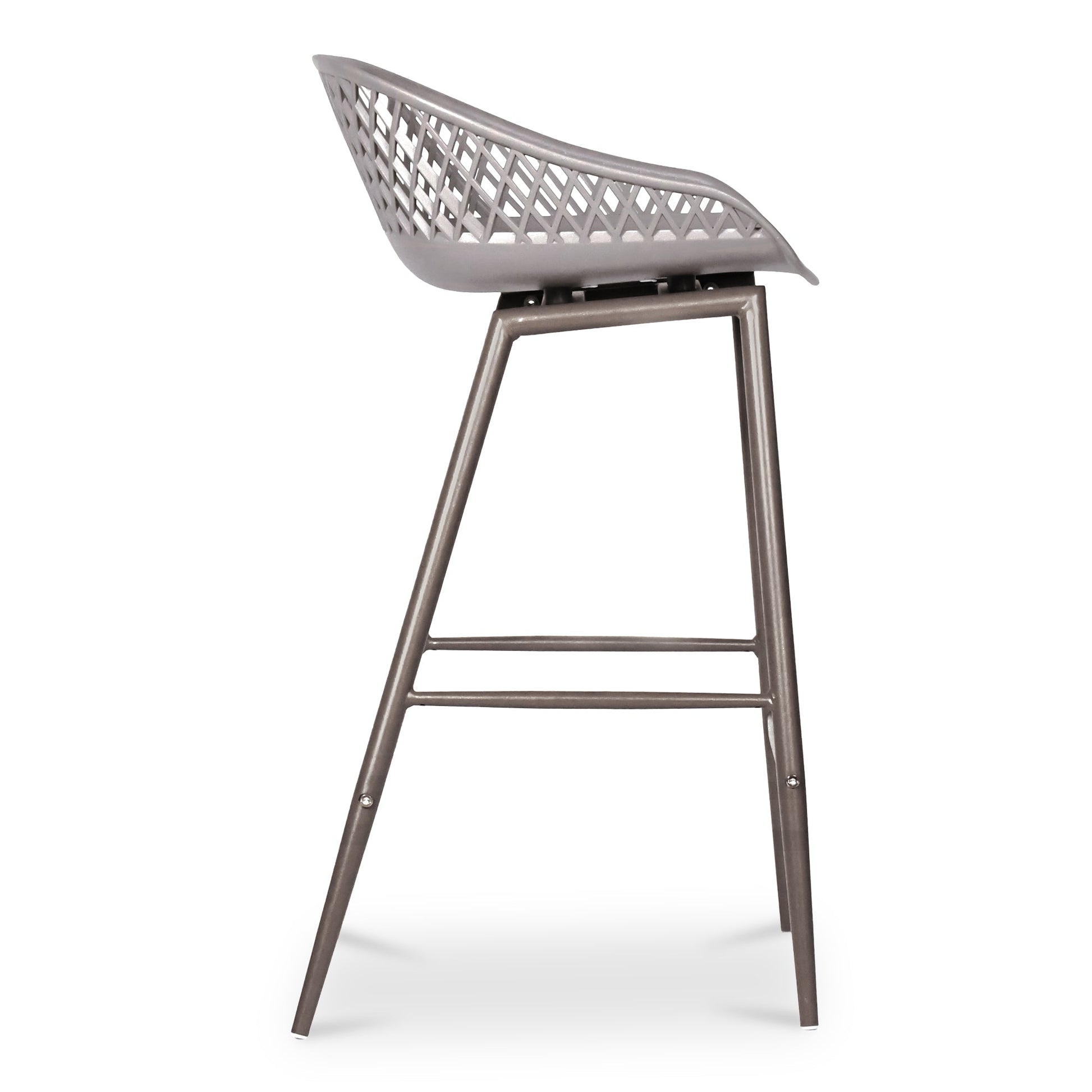 Piazza Grey Outdoor Counter Stool (Set of 2) - Ornate Home