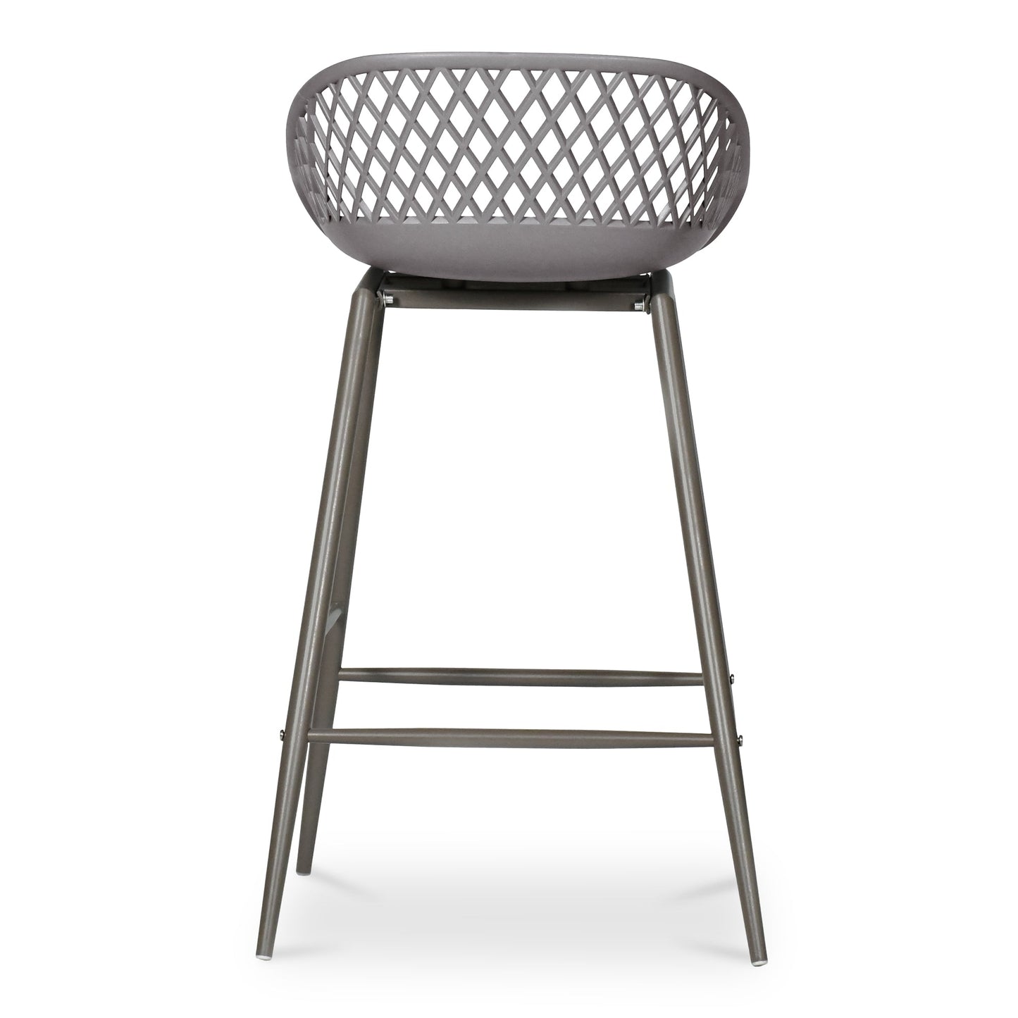 Piazza Grey Outdoor Counter Stool (Set of 2) - Ornate Home